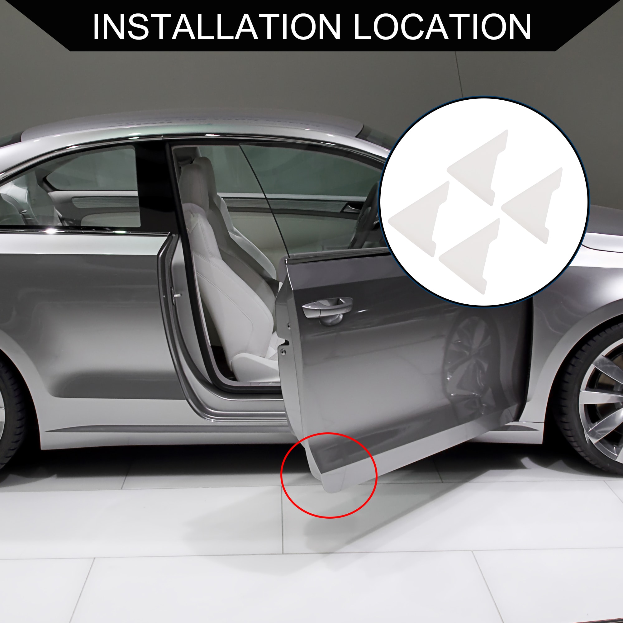 Unique Bargains Car Door Guard Protector / Exterior Door Edge Corner ...