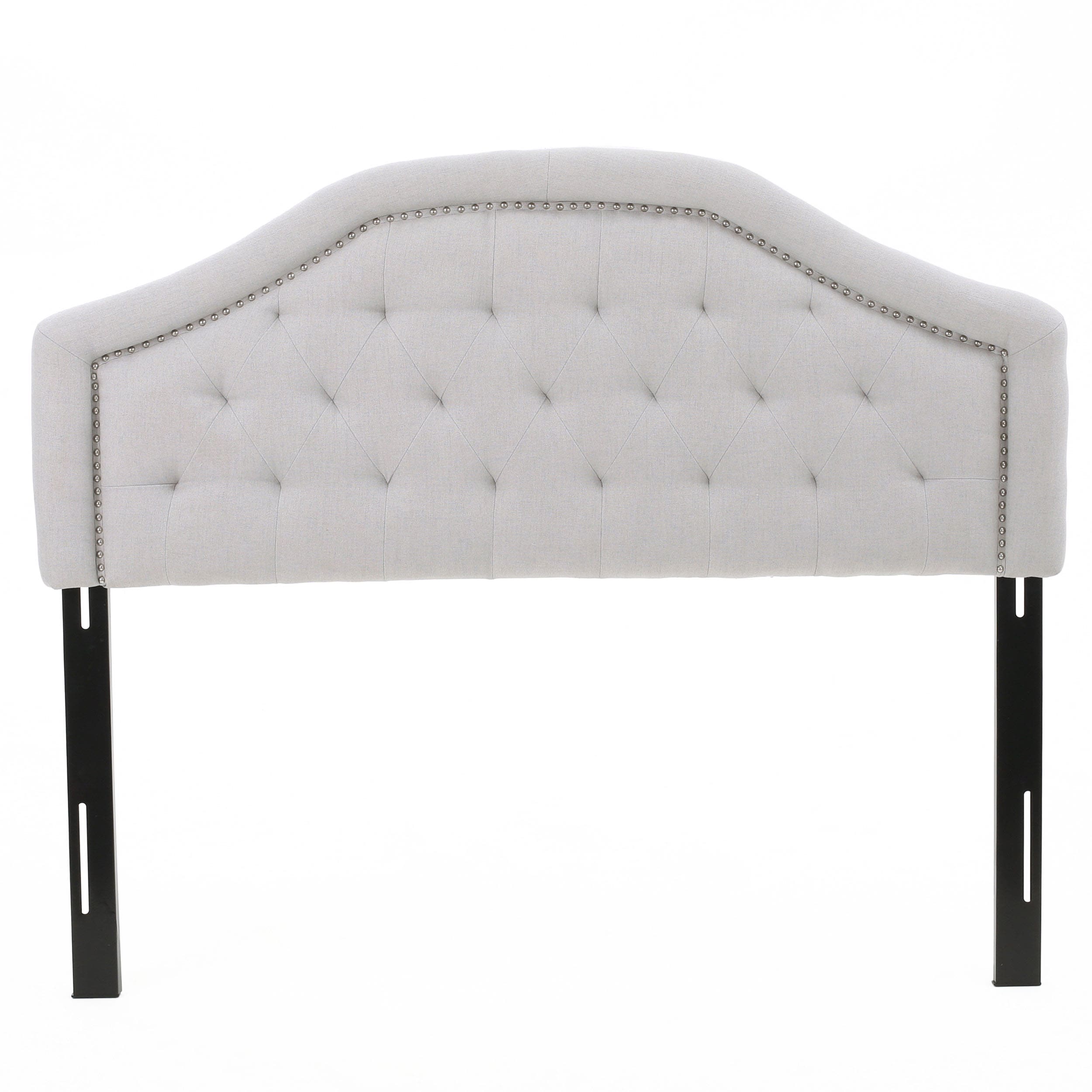 Best Selling Home Decor 298480 Gray Full/Queen Polyester Upholstered Headboard
