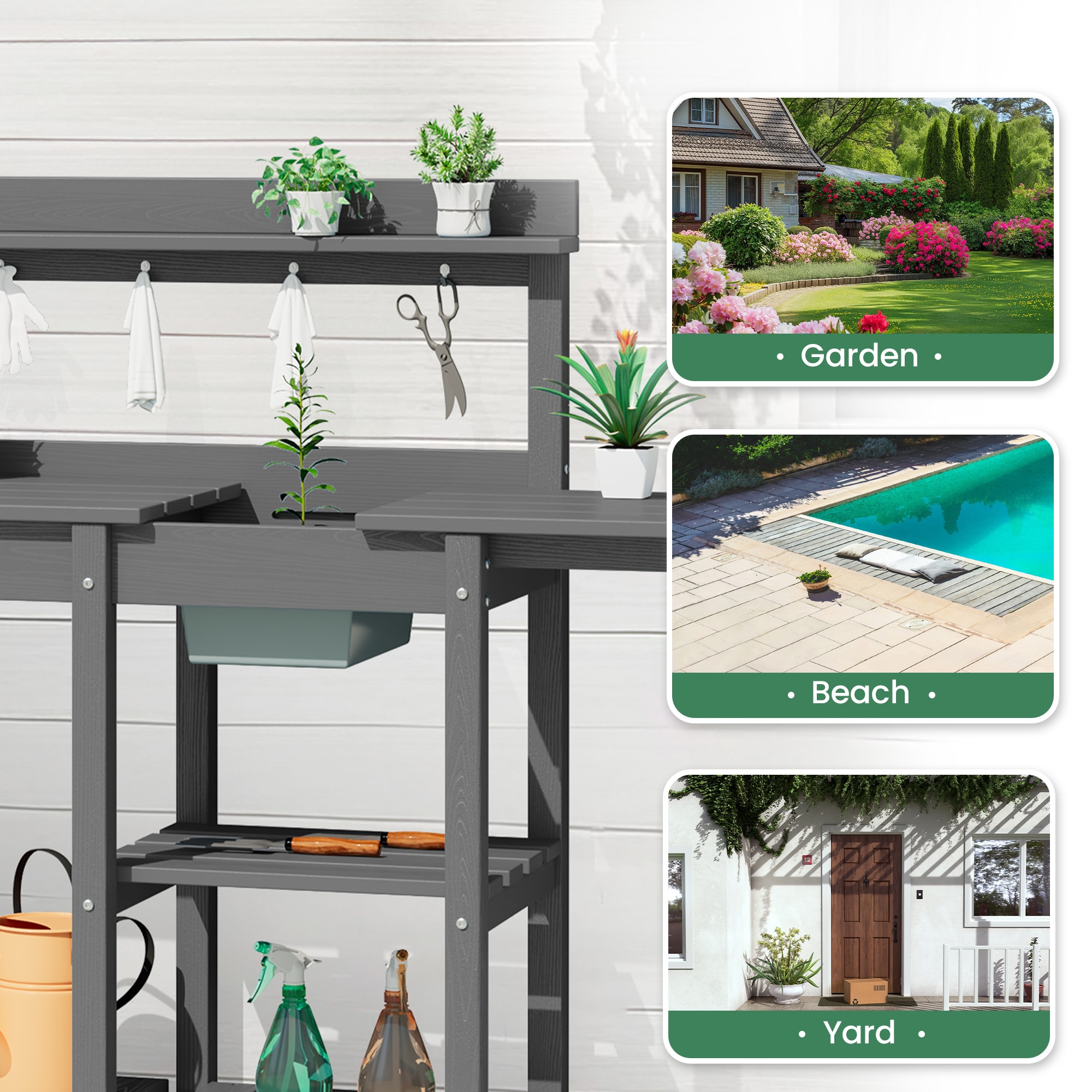JEAREY PEYYGZT-GY Potting-Benches - View #6