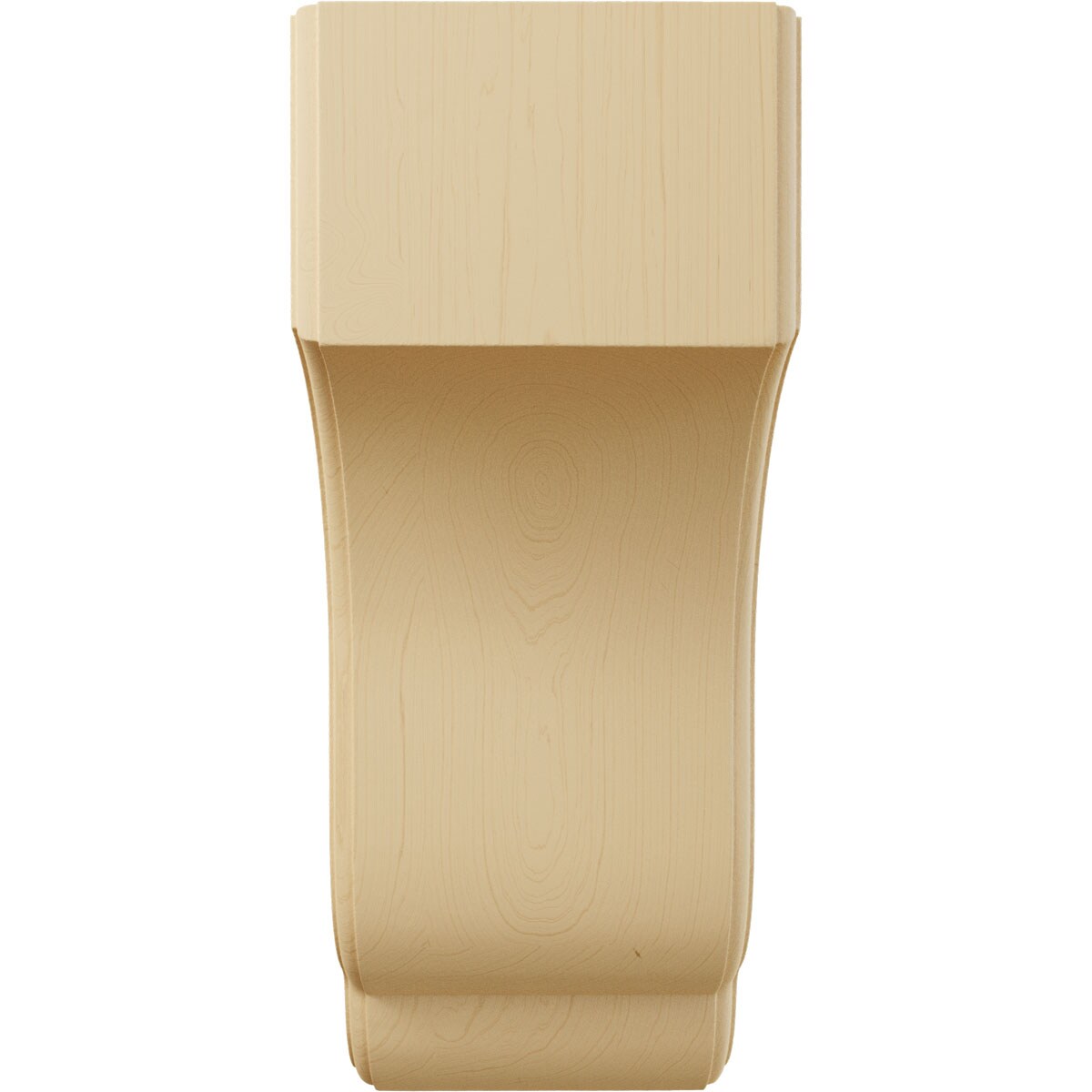 14-Inch Unfinished Alder Wood Architectural Corbel