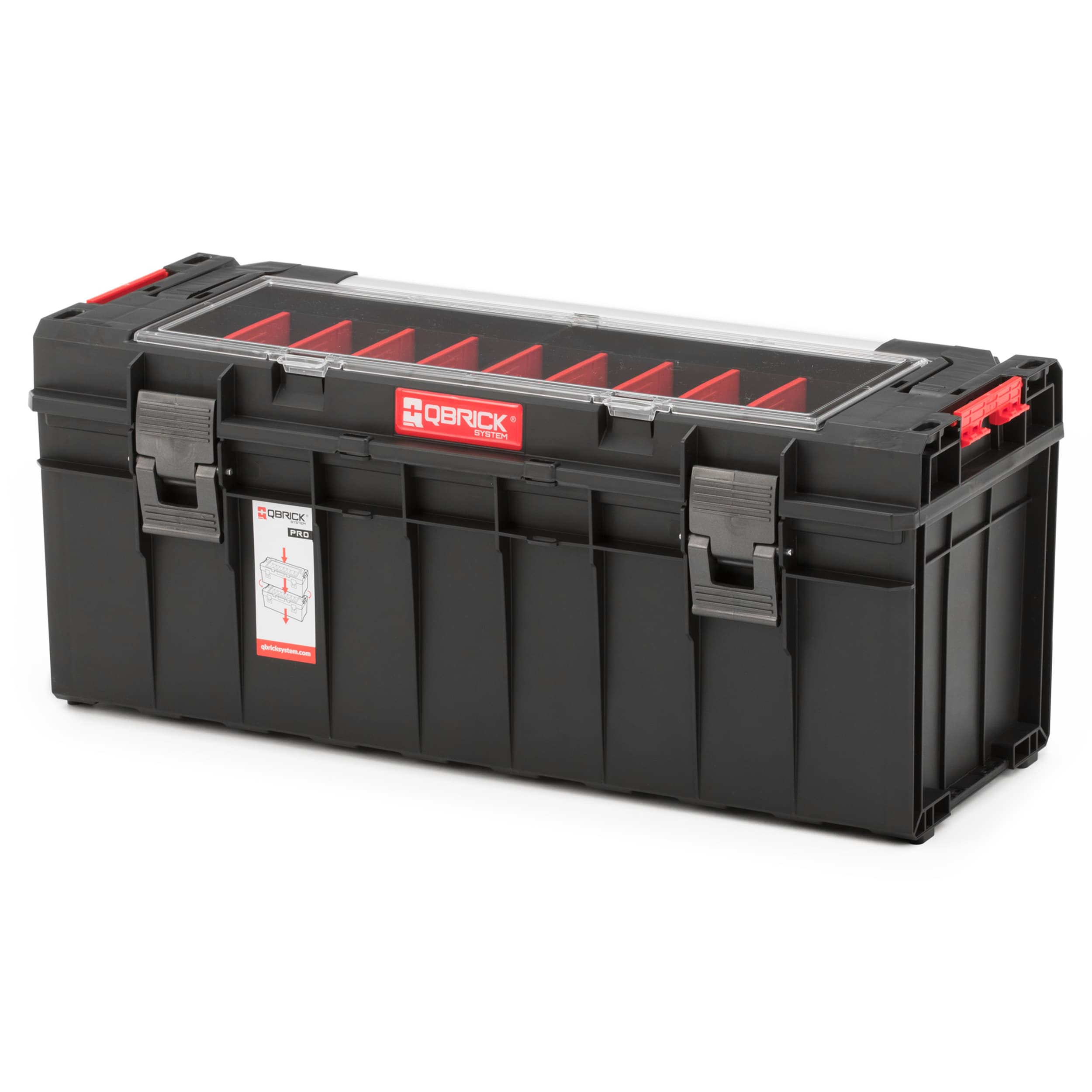 Qbrick System Pro 700 26.42-in Black Plastic Lockable Tool Box at Lowes.com