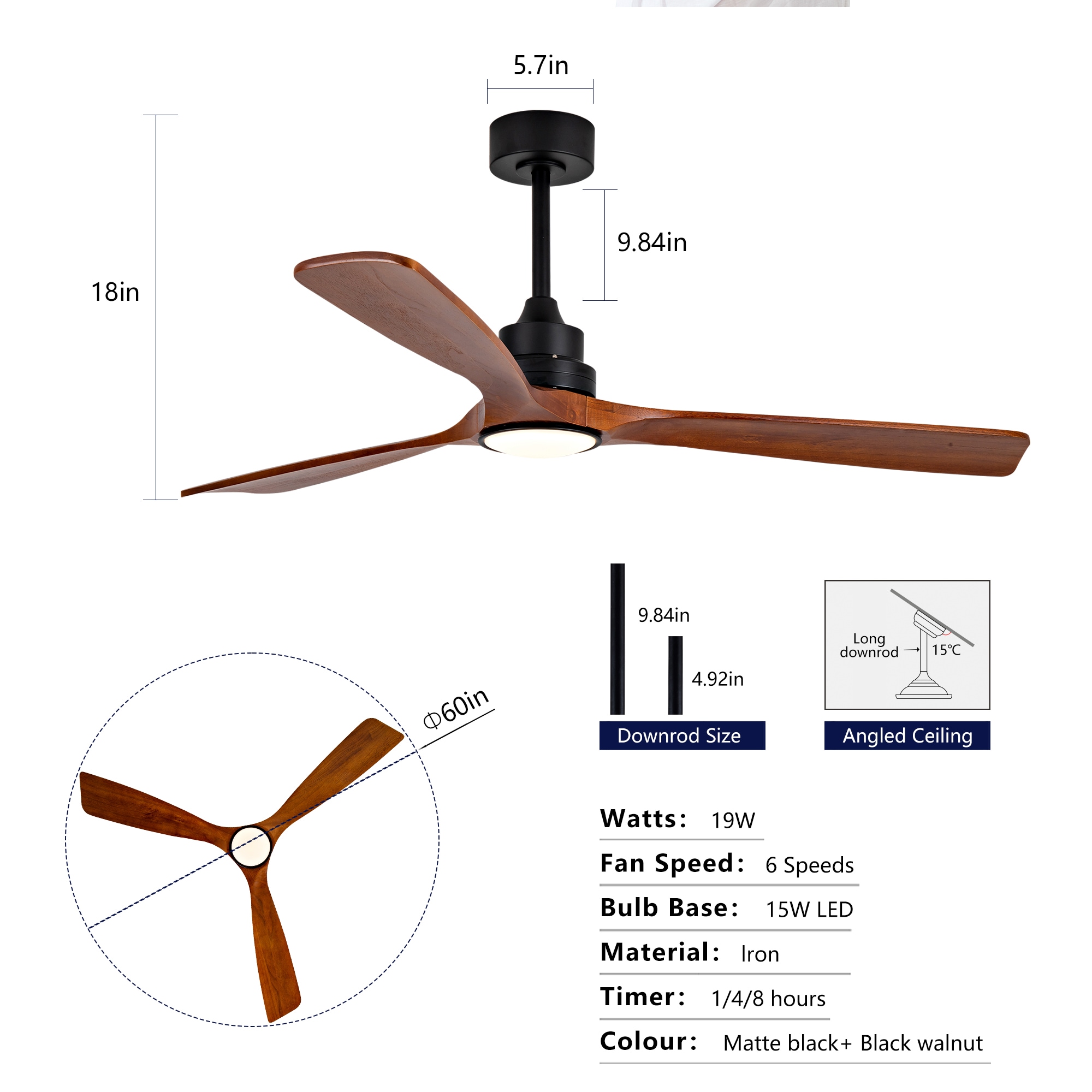 Wellspeed 60LSP334807BKN Ceiling-Fans - View #15