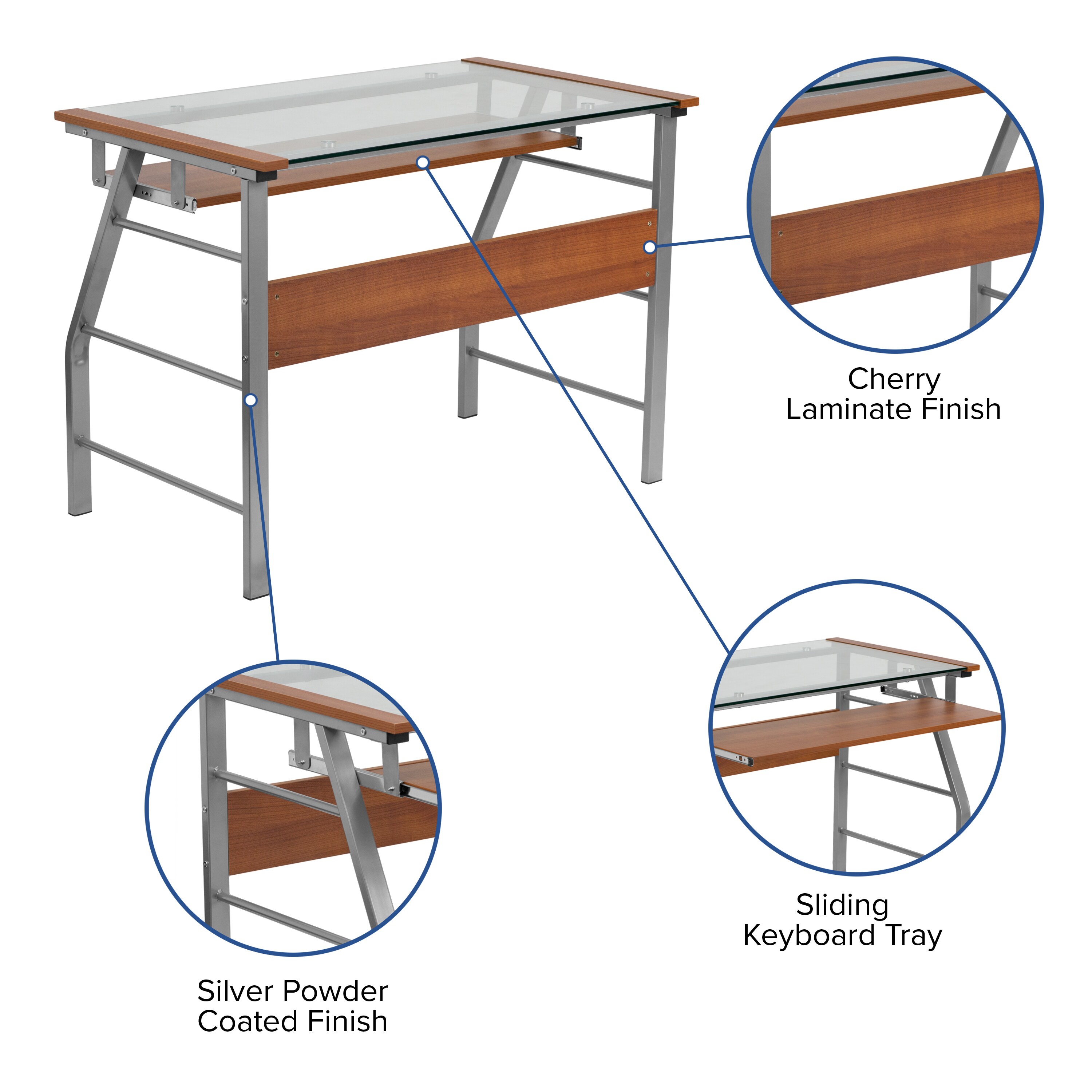 Flash Furniture 847254054201 desks - View #4