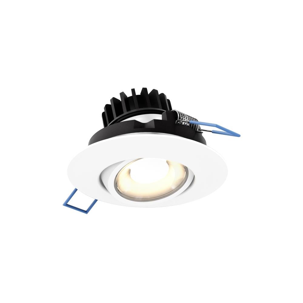 DALS Lighting LEDDOWNG3-WH Leddown White 500-Lumen Soft White Round Dimmable LED Canless Recessed Downlight