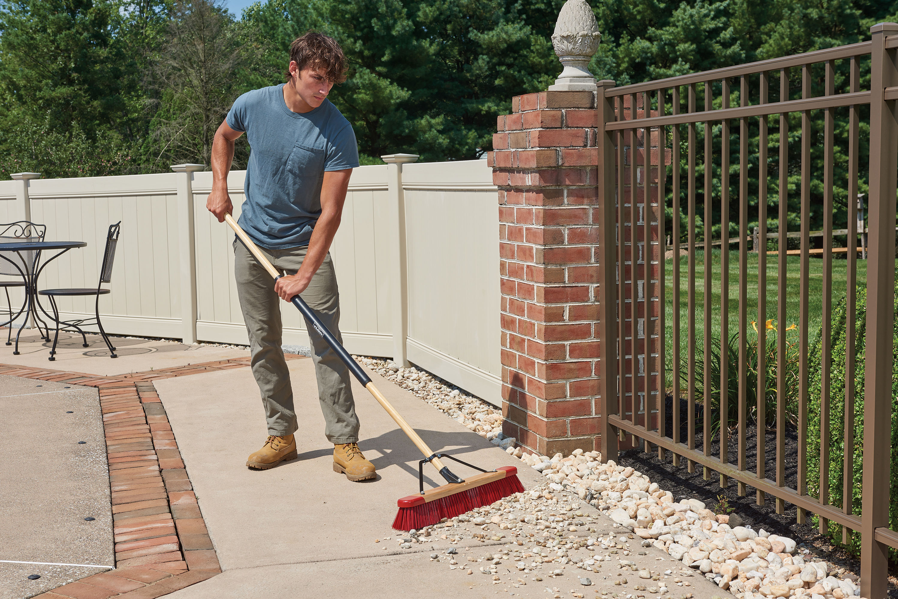 Harper 24 In Poly Fiber Multi Surface All Purpose Push Broom In The Brooms Department At 