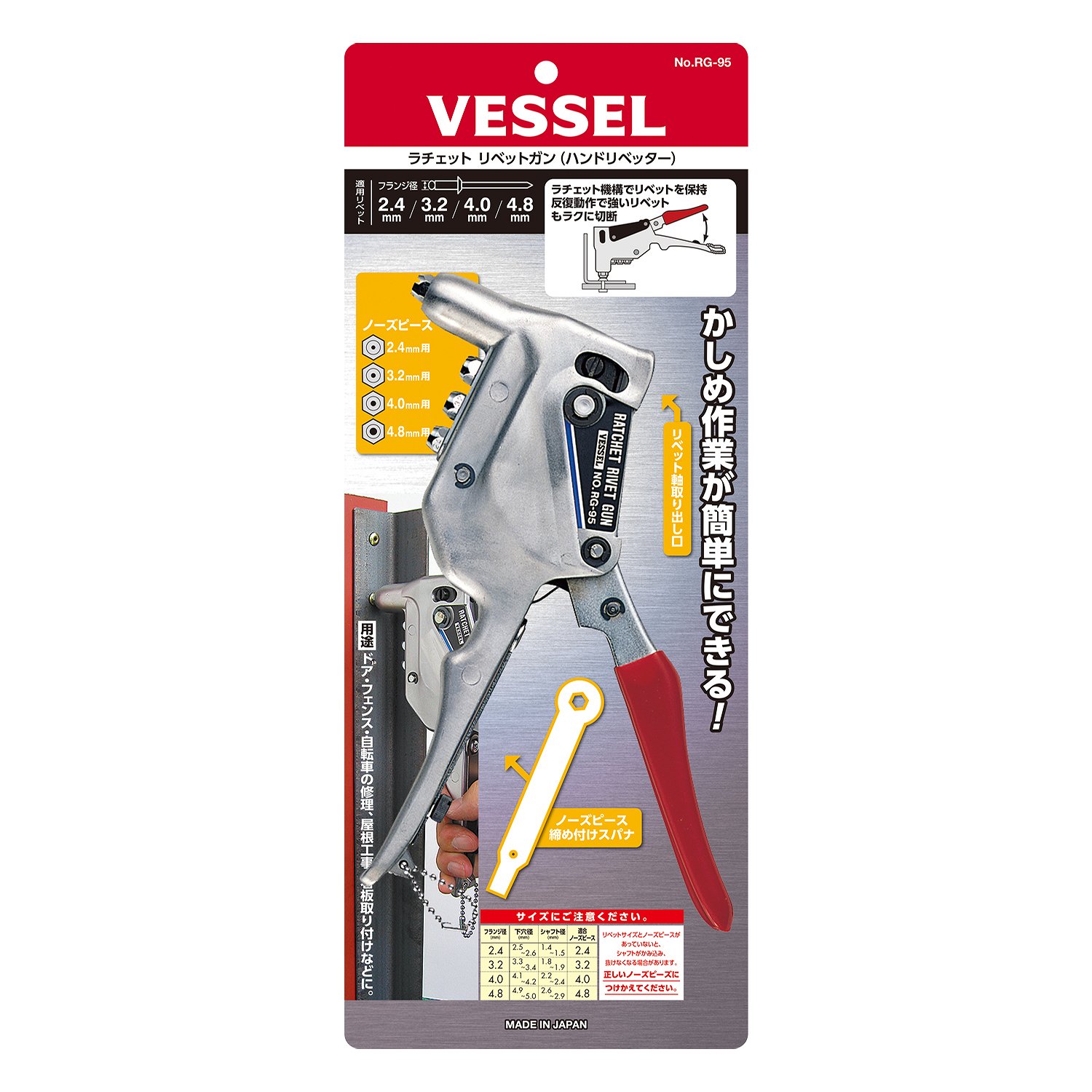 VESSEL RG95 5/32-in Red Aluminum Rivet