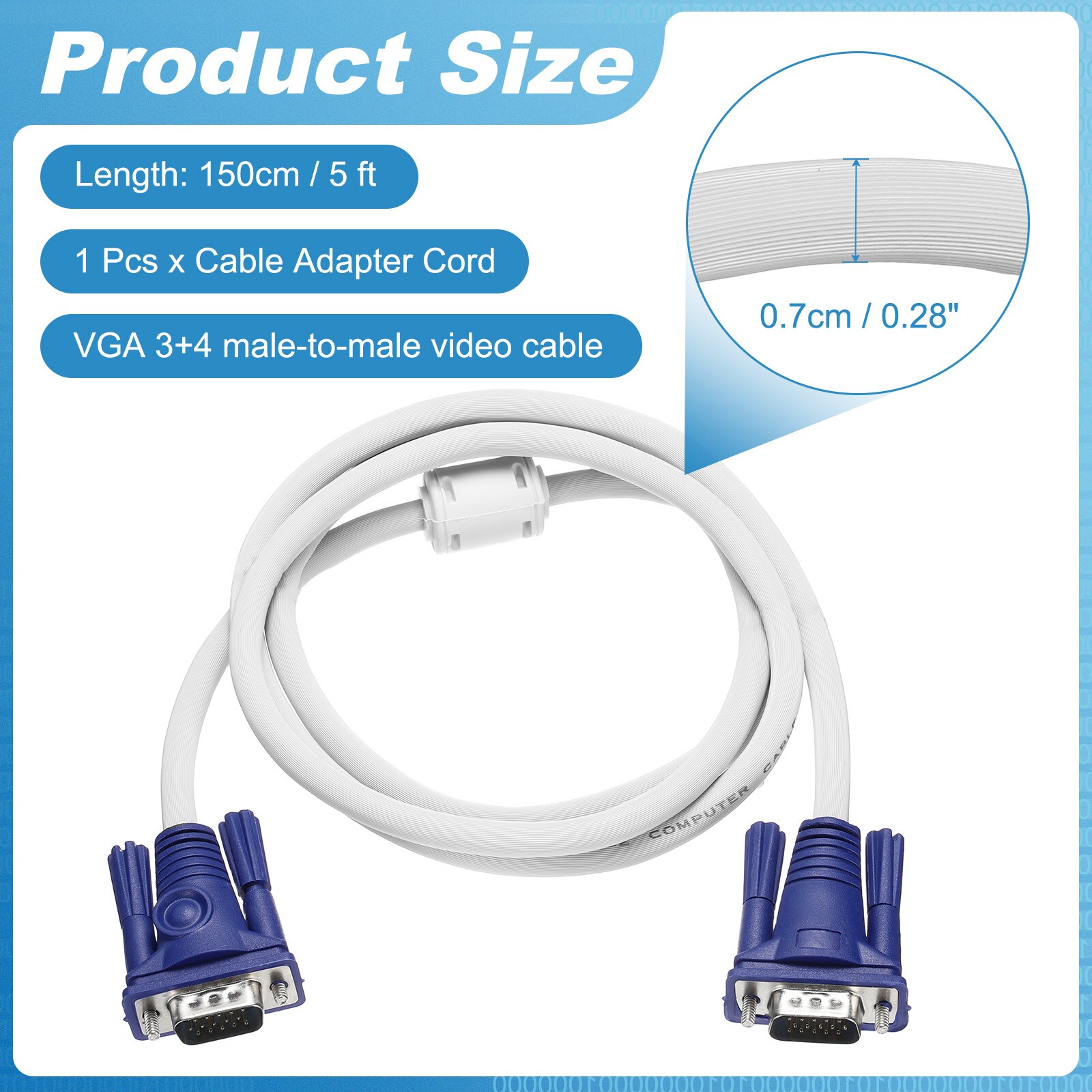 Unique Bargains S26080700UX3226 Stereo-Audio-Cables - View #2