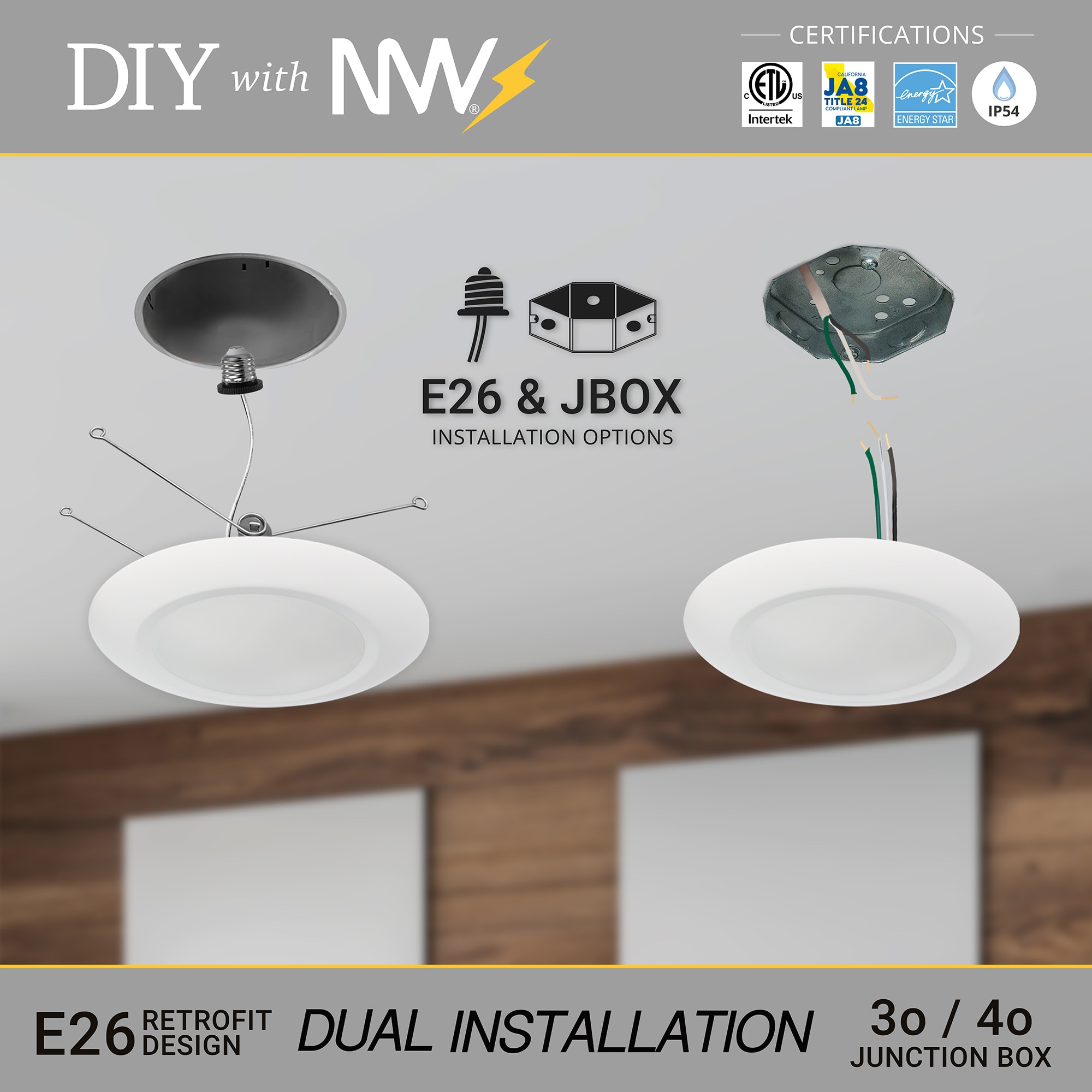 NUWATT NW-R-DSK-6-15W30K6P Led-Retrofit-Downlight - View #5