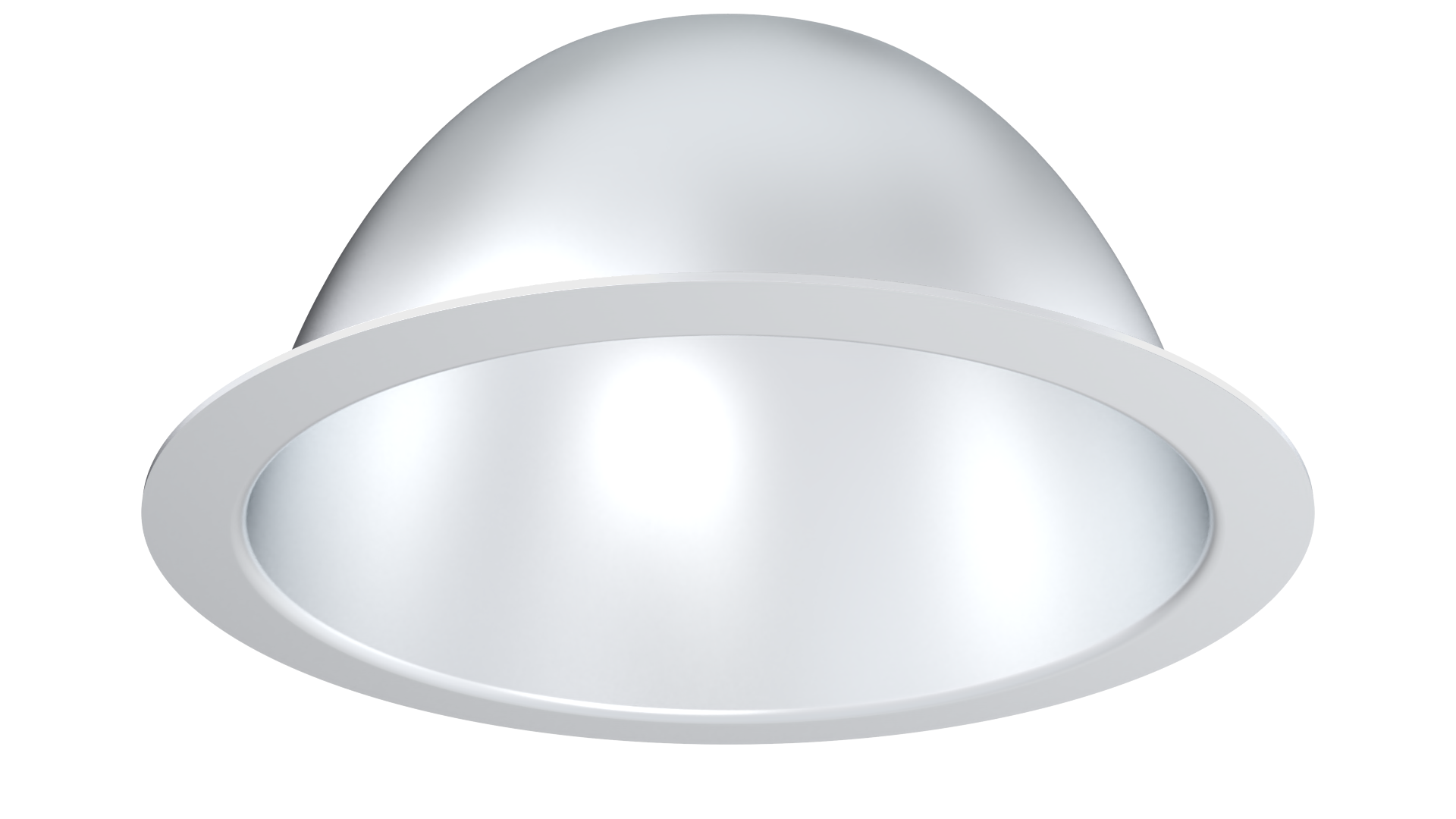 Lithonia Lighting LDN 6inch Open Semi-Specular Gloss Clear LED Downlighting Trim