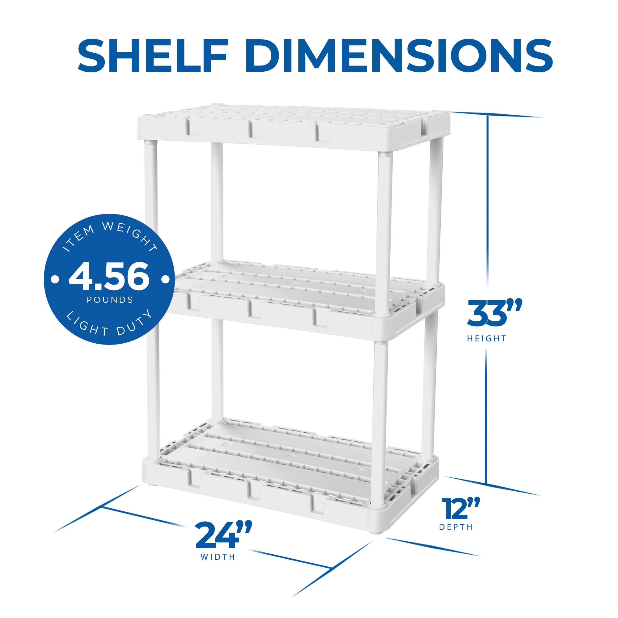 Gracious Living 289298 Free-Standing-Shelving - View #3