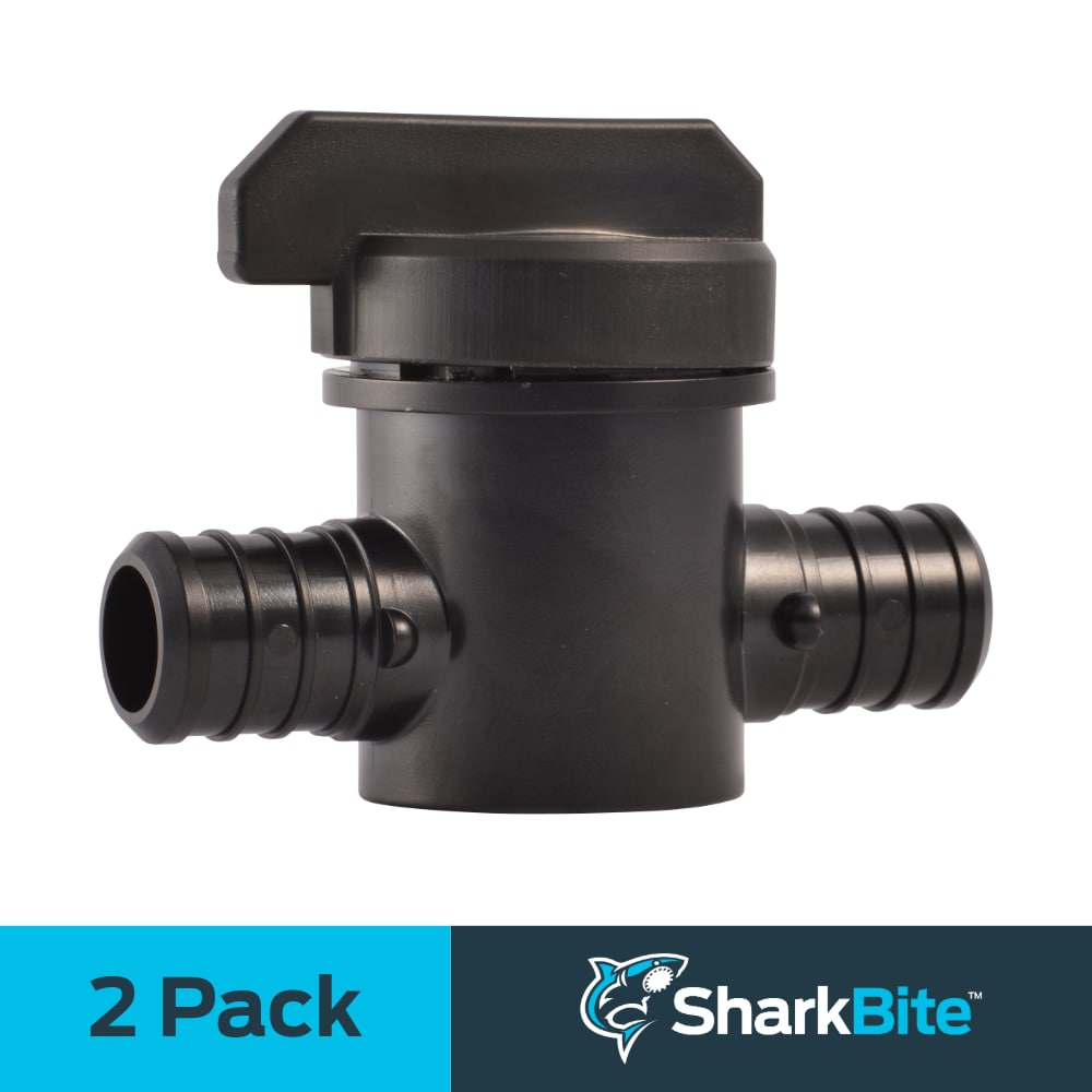 SharkBite 24607Z2 3/4-in PEX Barb Polymer Ball Valve 2 -Pack