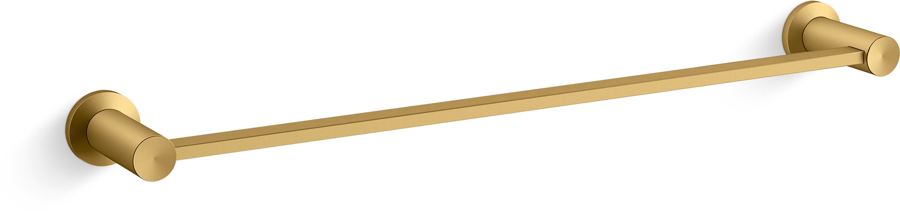 KOHLER REC34794-2MB Premise 24-in Vibrant Brushed Moderne Brass Wall mount Single Towel Bar