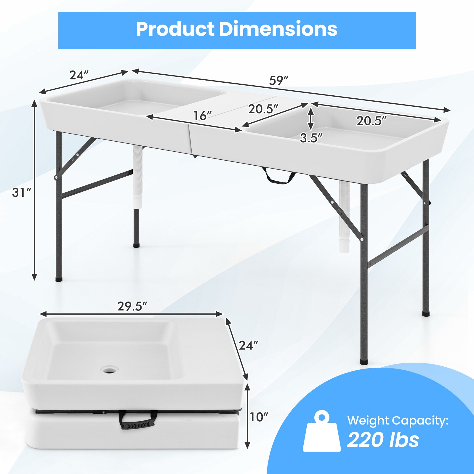Slickblue D-CO-HW22911PN Patio-Tables - View #3