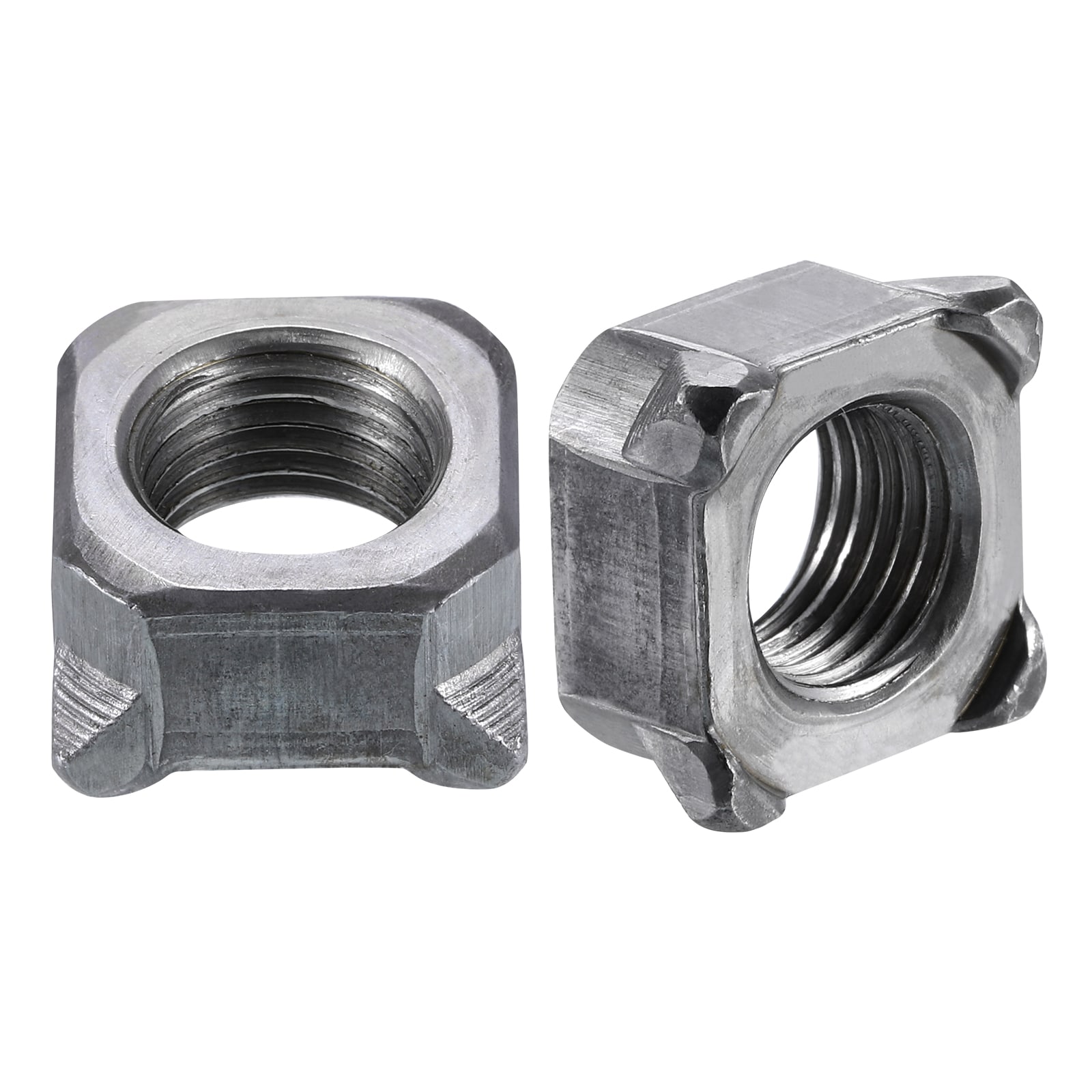 Unique Bargains Weld Nuts M14-1.5 Square UNC Carbon Steel Machine Screw Gray 10pcs #S26011400UX1846