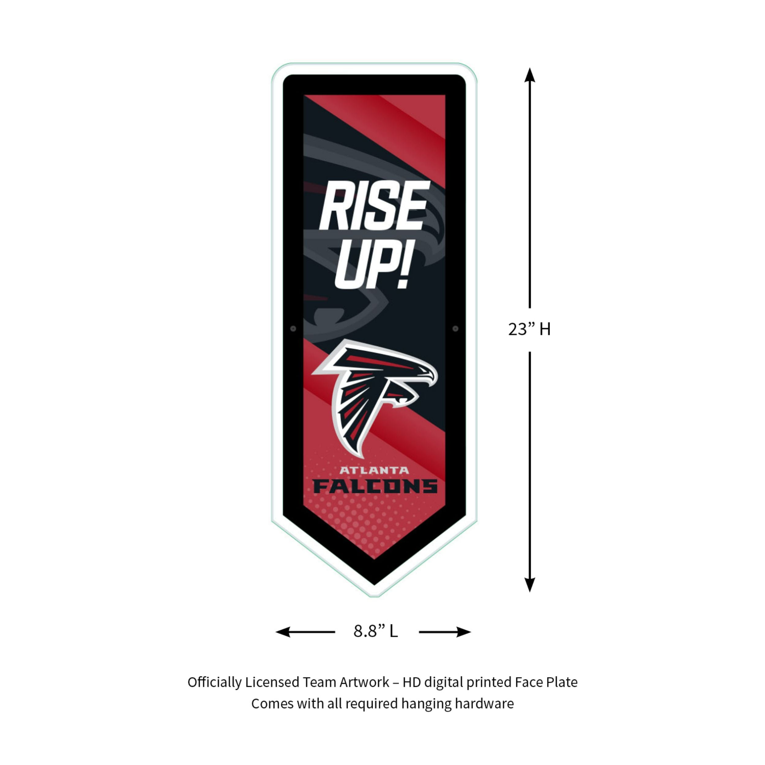 Evergreen Atlanta Falcons NFL Football Pennant Glazelite LED Decor ...