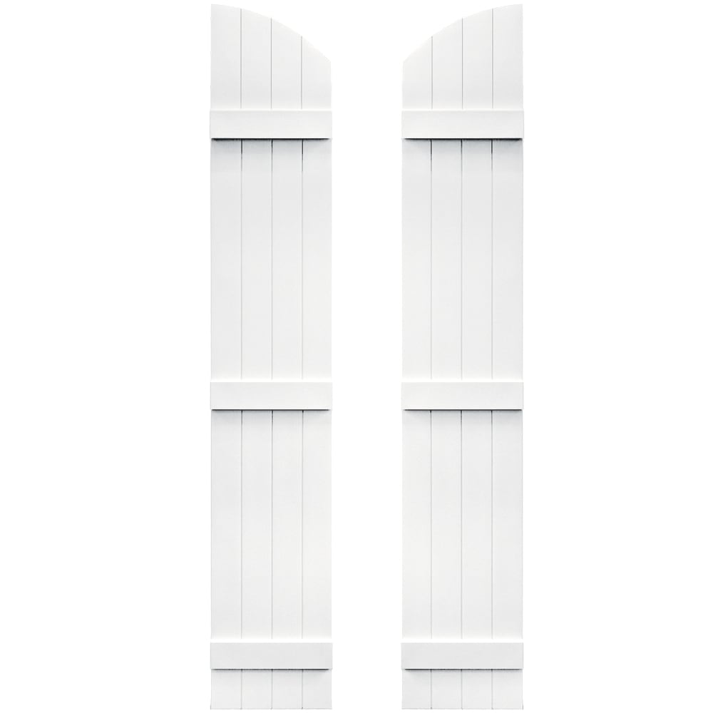Vantage V5931481001 13.875-in W x 81-in H White Exterior Shutters
