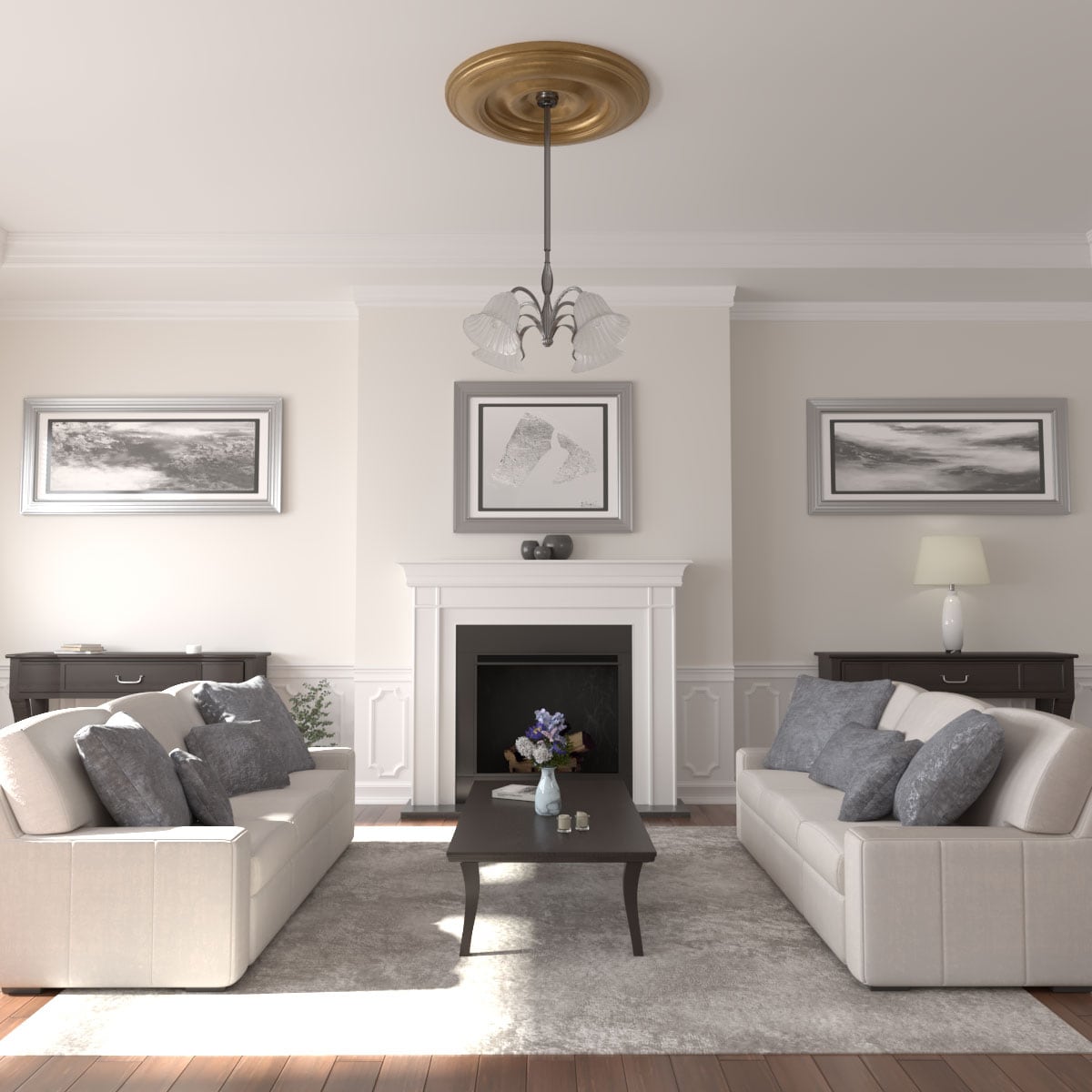 Ekena Millwork CM44CLPAS Ceiling-Medallions - View #4