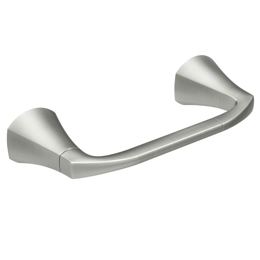 Moen Lindor Brushed Nickel Wall Mount Pivot Toilet Paper Holder in the Toilet  Paper Holders department at
