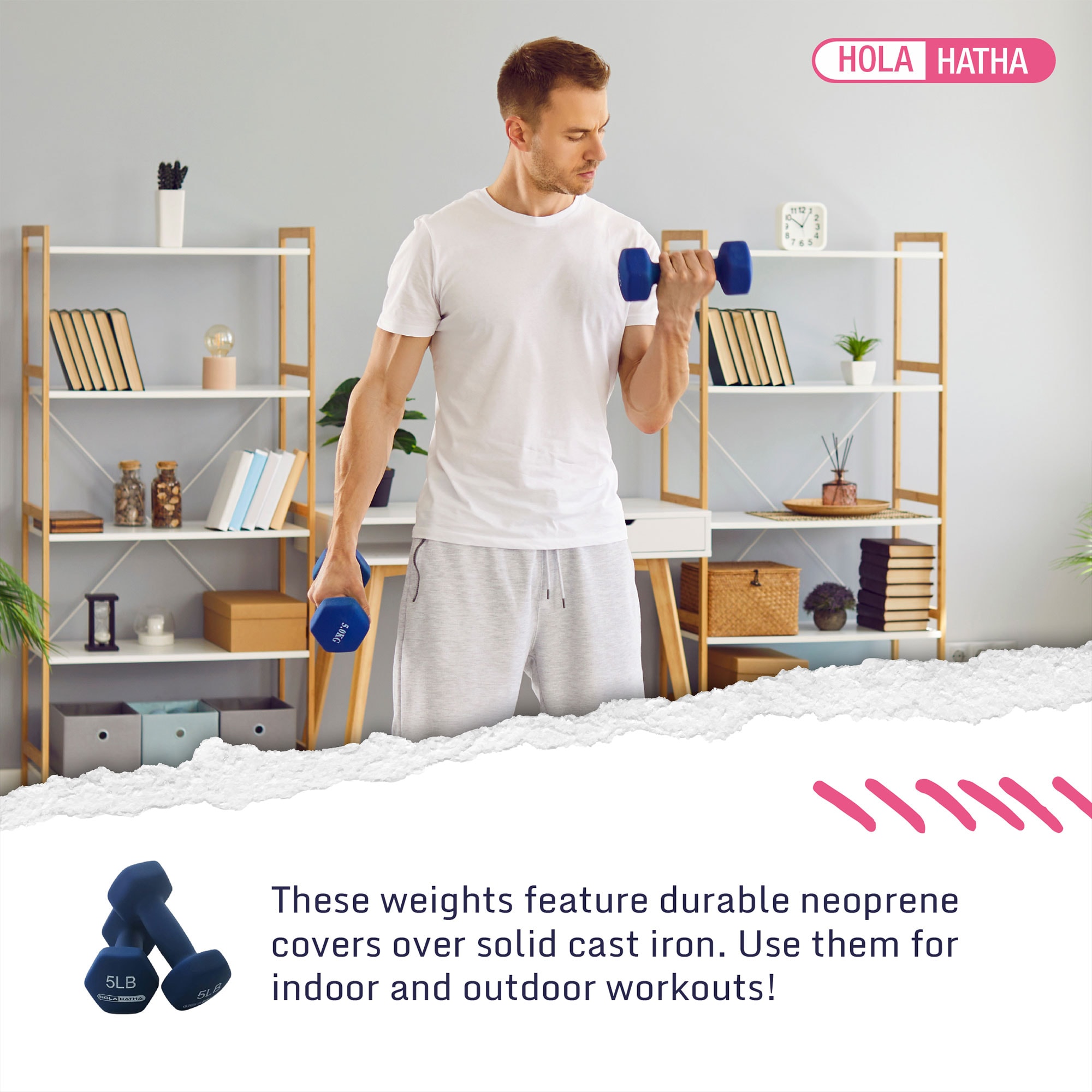HolaHatha HH0002-2 Barbells-Weight-Bars-Plates - View #4