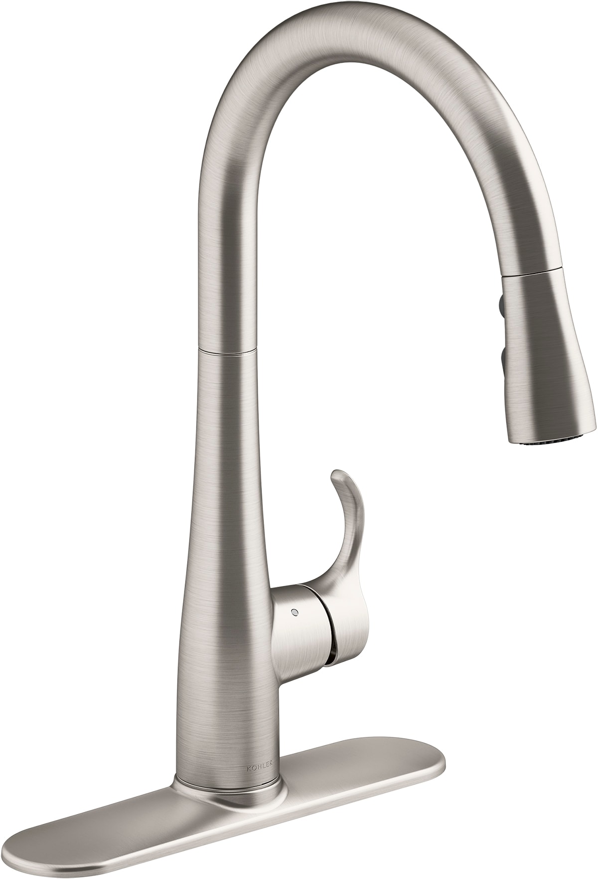 KOHLER Simplice Vibrant Stainless Single Handle High-arc Touchless ...