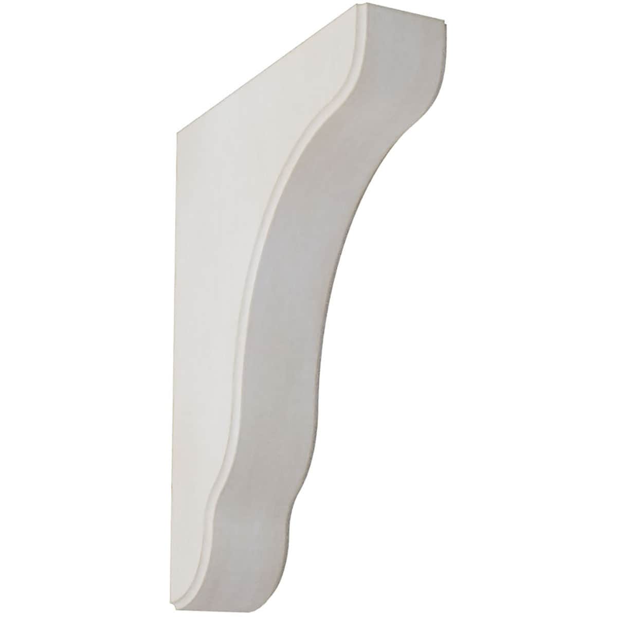 Ekena Millwork BKTWD02X07X10PLWH Plymouth 1-3/4-in x 7-1/4-in x 9-1/2-in Rubberwood White Wood Standard Bracket