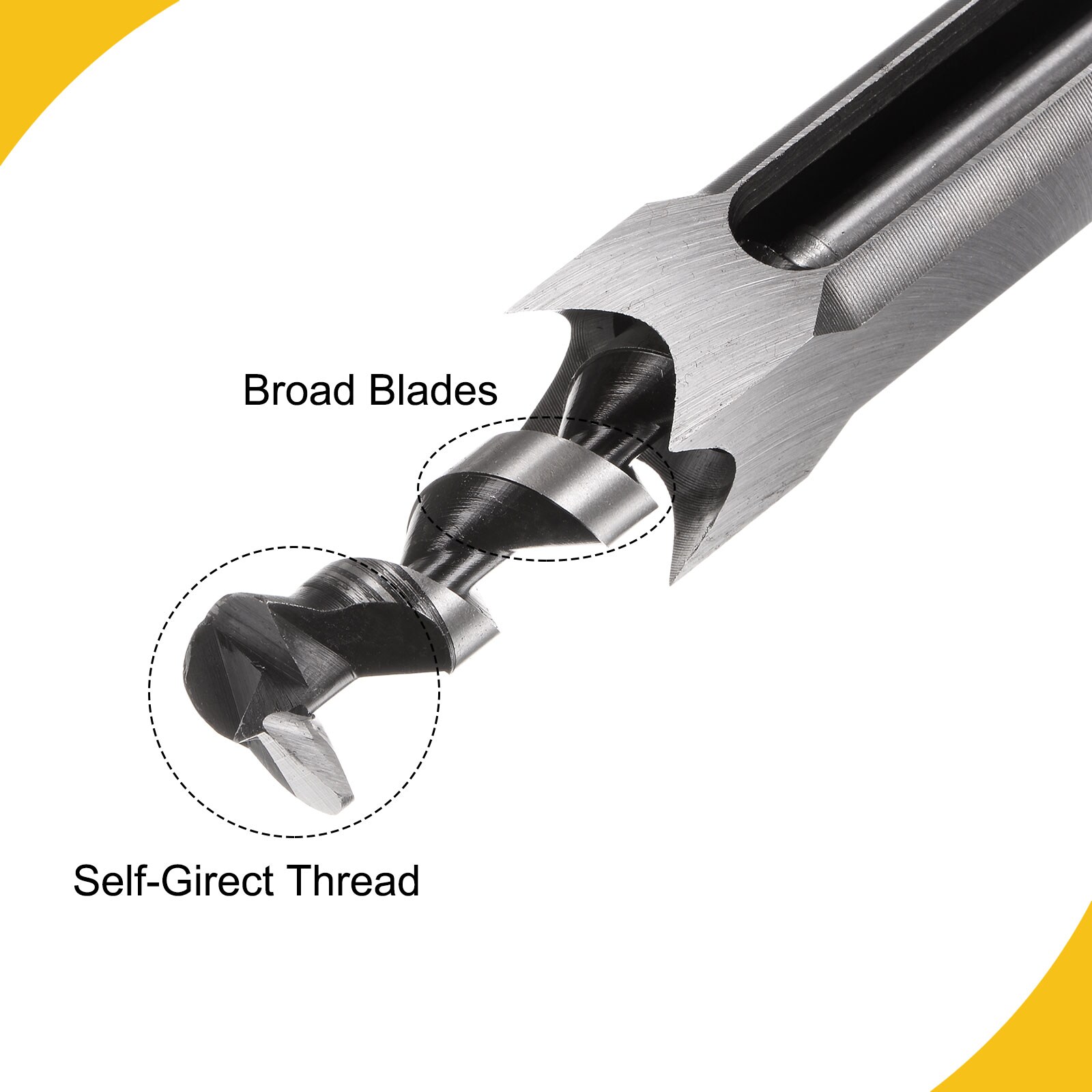 Unique Bargains S26011900UX5172 Auger-Bits - View #4