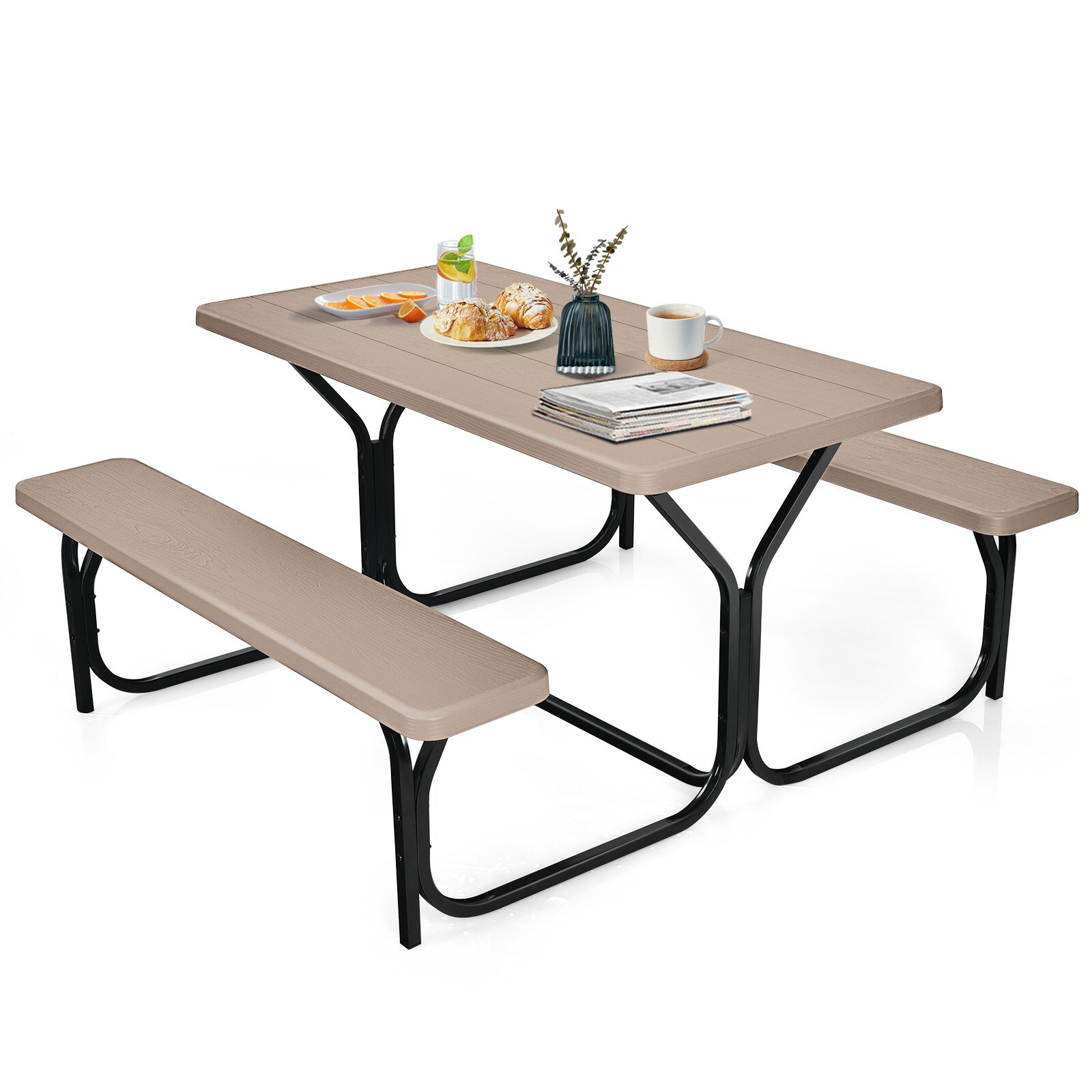 WELLFOR DOGN70808CF Picnic-Tables - View #3