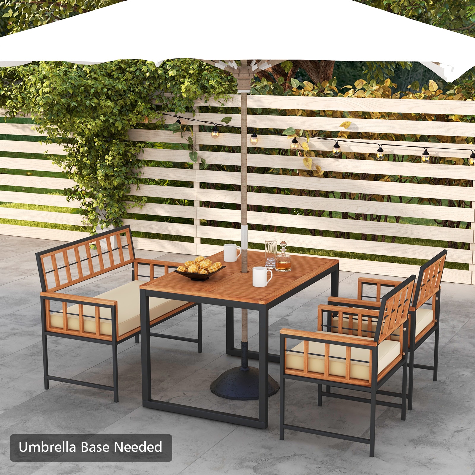 Forclover HBV-71668BN Patio-Dining-Sets - View #8