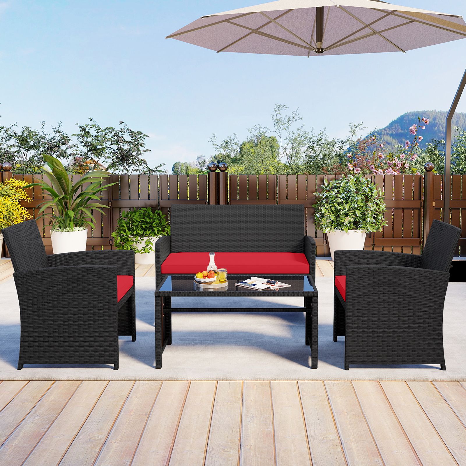 Slickblue D-CO-ER04747WH Patio-Conversation-Sets - View #7