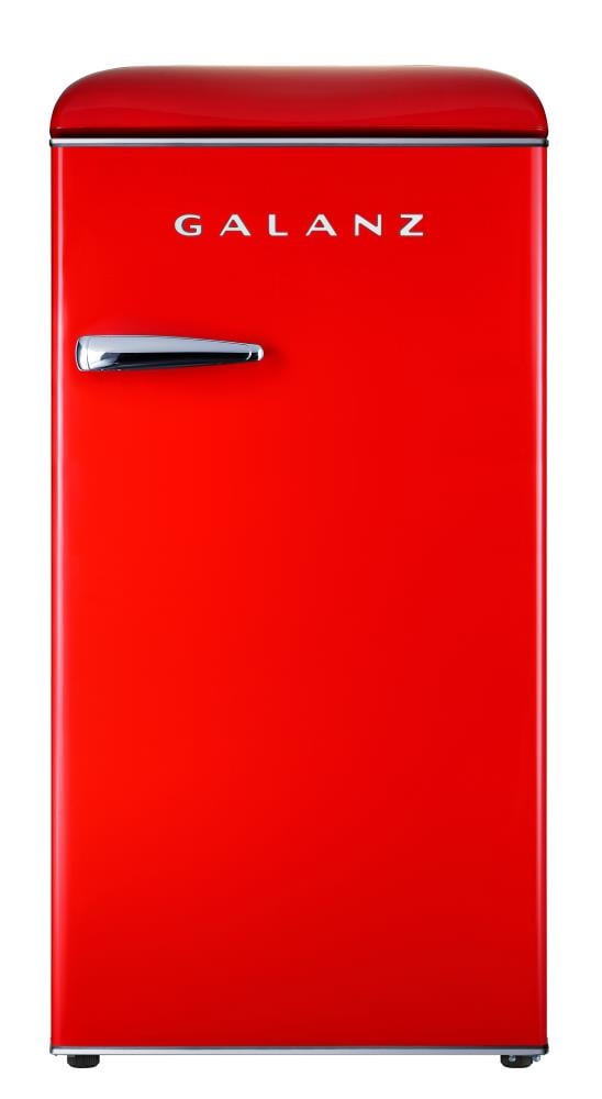معلما كاتب موليستر  Galanz Retro single door 3.3-cu ft Freestanding Mini Fridge Freezer  Compartment (Hot Rod Red) in the Mini Fridges department at Lowes.com