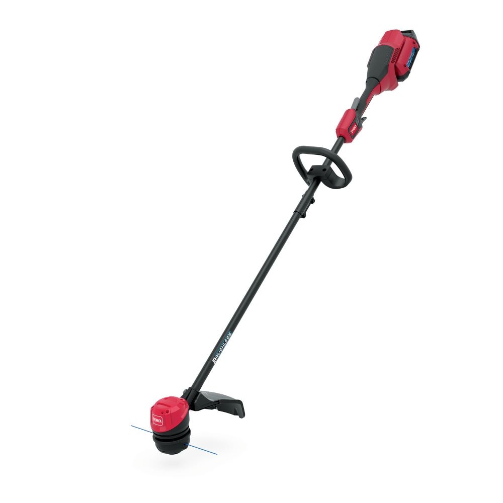 Toro 51831 Flex-Force 60-volt max 15-in Straight Shaft Battery String Trimmer 2 Ah (Battery Included) (Charger Included)