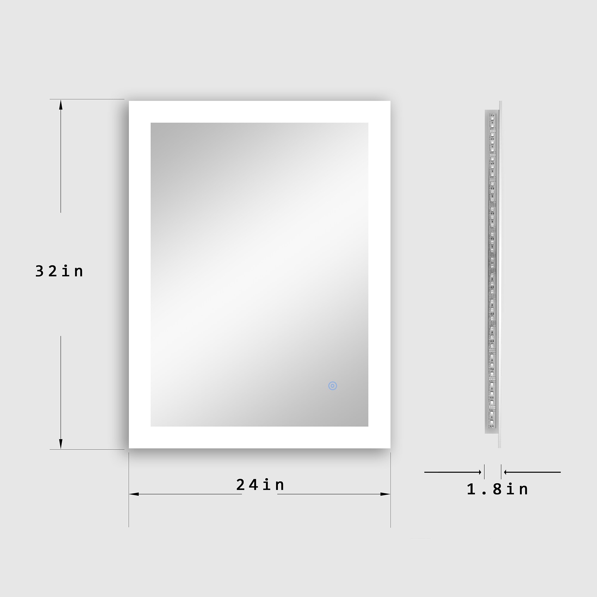 Forclover WBSGOYF11 Framed-Bath-Mirrors - View #5