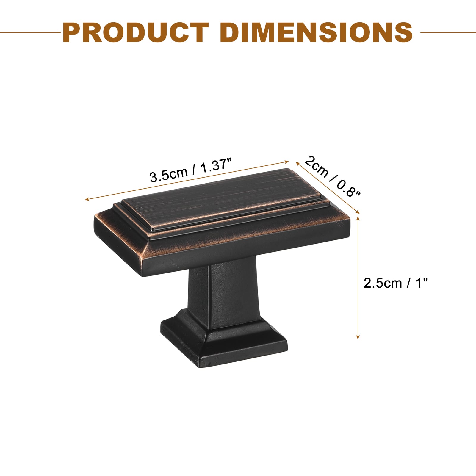 Unique Bargains S25072801UX1806 Cabinet-Knobs - Thumbnail View #2