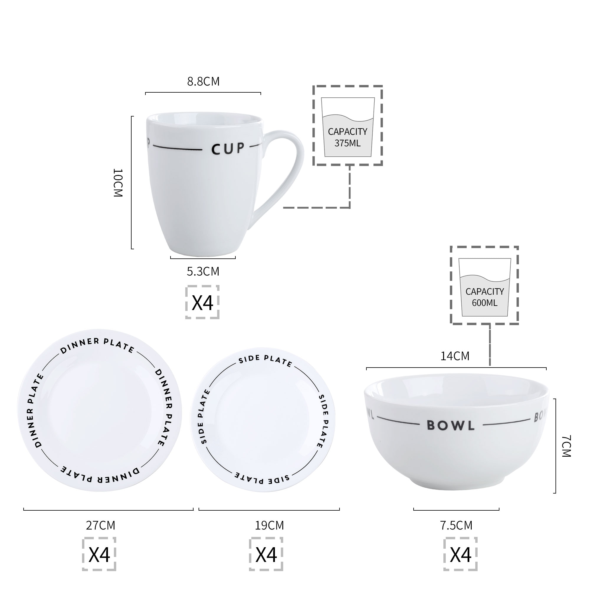 CASAINC MH-MINO-16 dinnerware - View #8