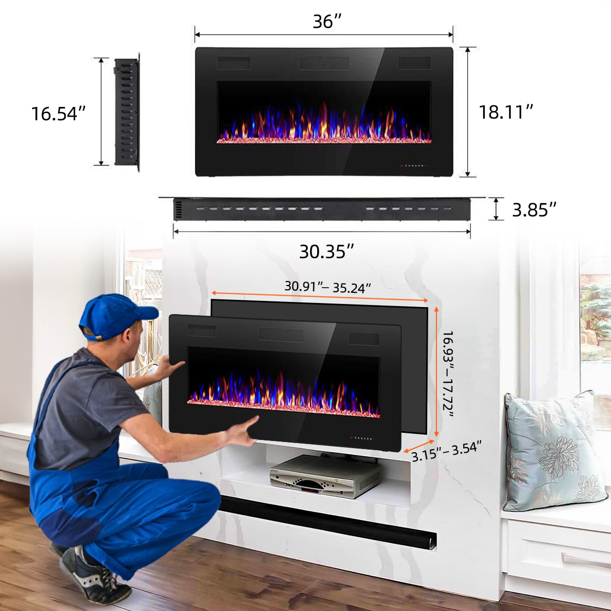 EdenDirect NLCD041918 Electric-Fireplaces - View #7