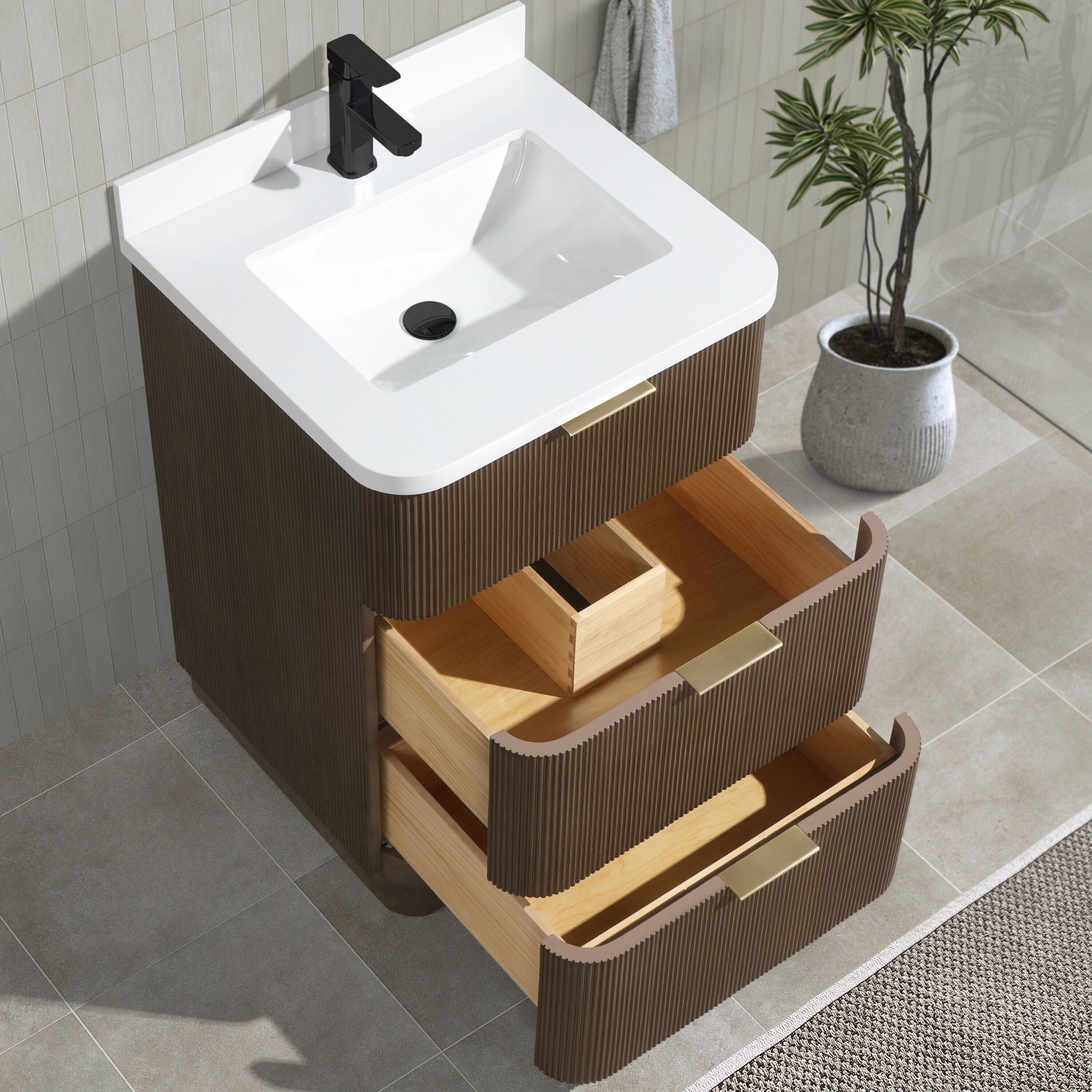 Ari Kitchen & Bath AKB-CALAMIGO-24-WAL Bath-Vanity-Combo - View #11