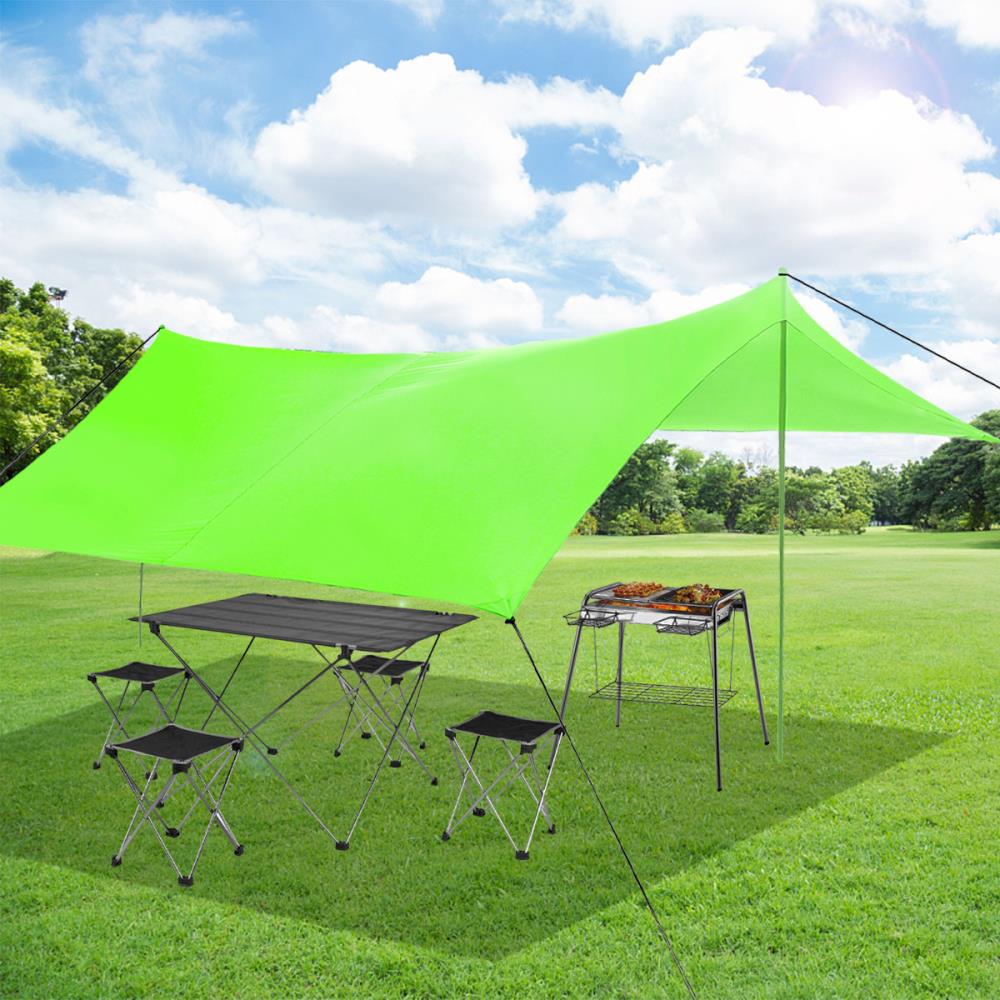 FUFU&GAGA 7' x 6.5' Rectangle Sun Shade Sail UV Block For Outdoor 