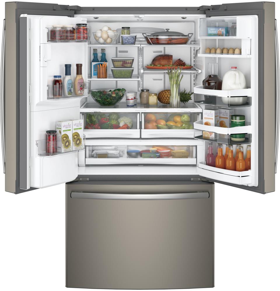 GE Profile with Keurig KCUP Brewing System 27.8cu ft Smart French