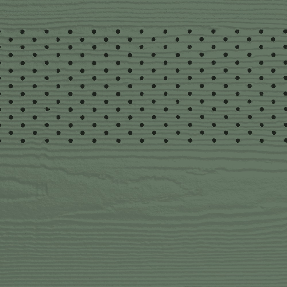 James Hardie 90530733 16.0-in x 144-in Magnolia Home Collection HZ10 Chiseled Green Woodgrain Fiber cement Vented Soffit