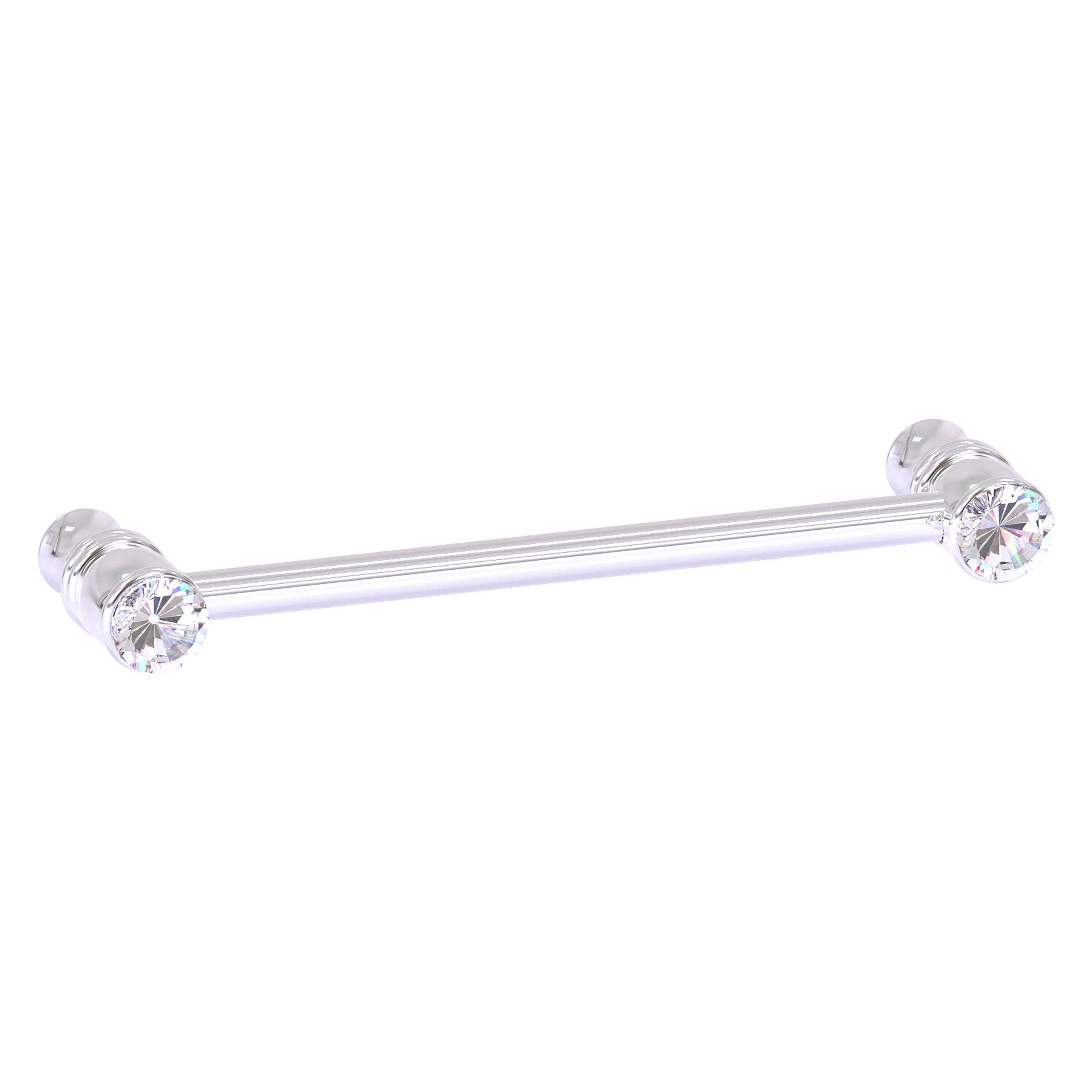 Allied Brass CC-30-5-PC Carolina Crystal 5-in , 128mm Center to Center Polished Chrome Dual Mount Cylindrical Bar For Use on Appliances Drawer Pulls