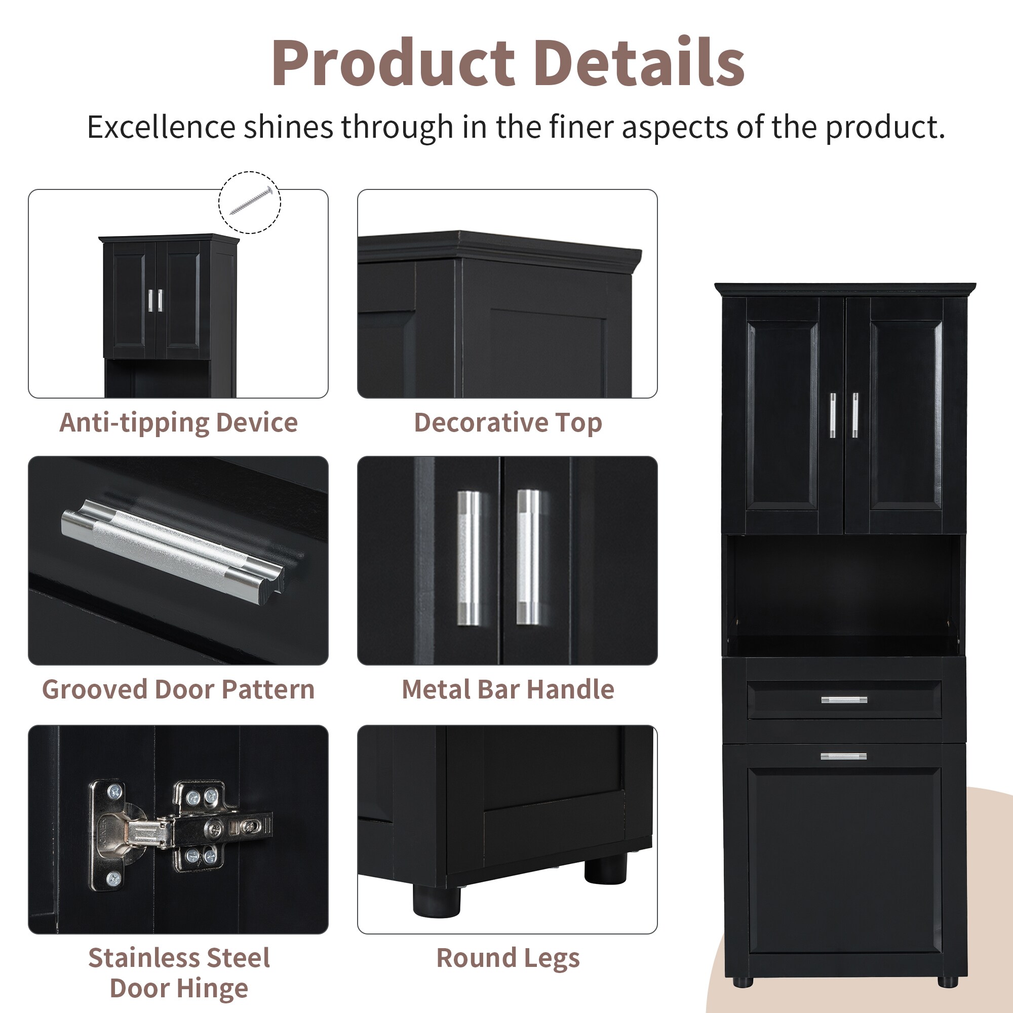 Tatayosi XH-23481AAB Bathroom-Wall-Cabinets - View #5