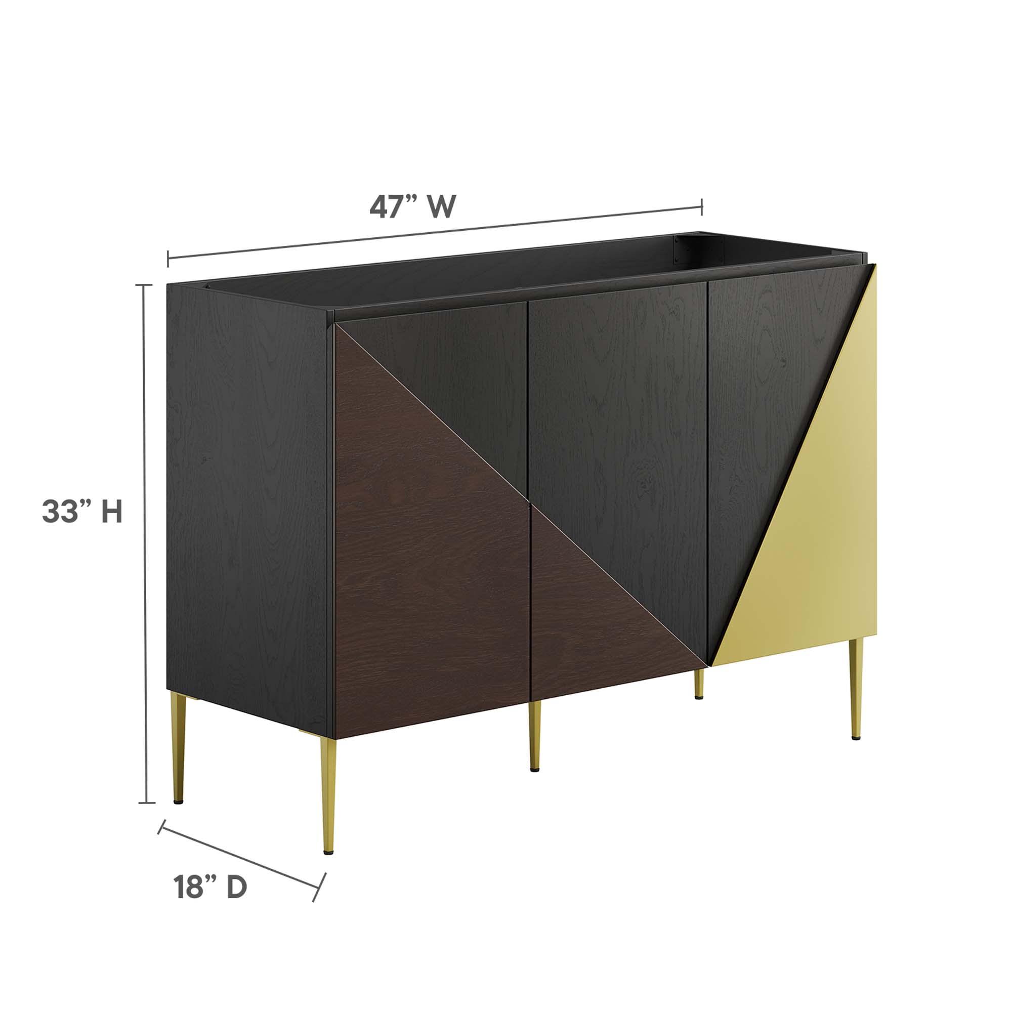 Modway EEI-6145-BLK-GLD vanities - View #3