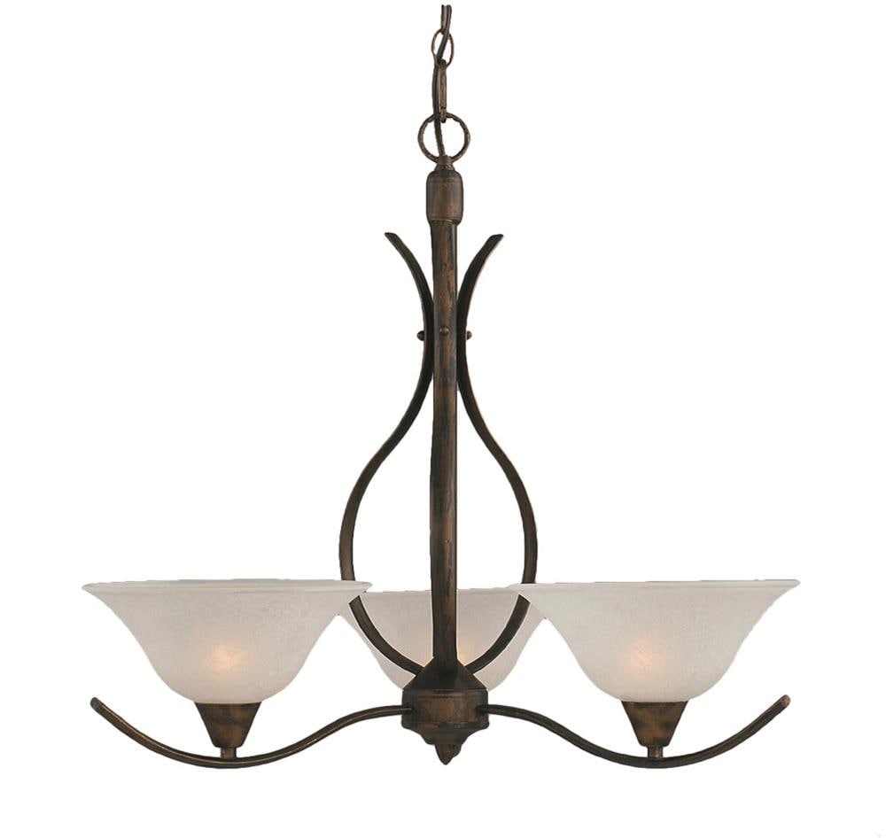  LWTK014795 Divina 1-Light Bronze Transitional Dry Rated Chandelier