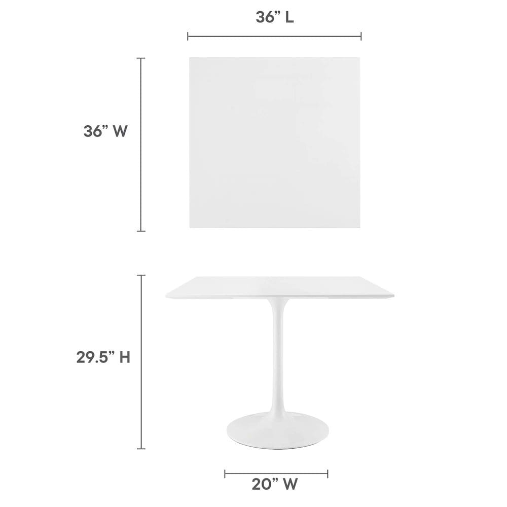 Modway EEI-1124-WHI Dining-Tables - View #3