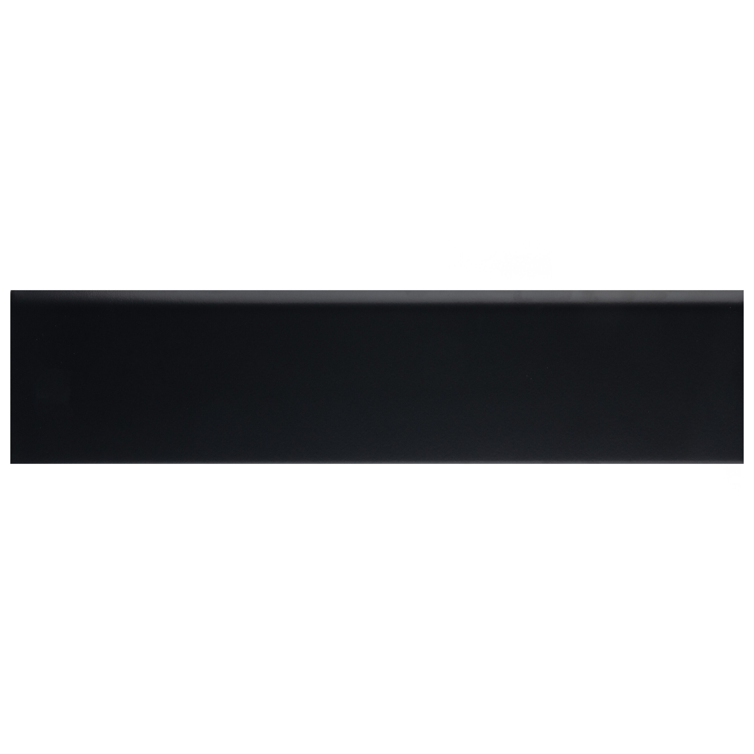 Affinity Tile Battiscopa Matte Black 13-in x 3-in Matte Ceramic Bullnose Tile 6 -Pack