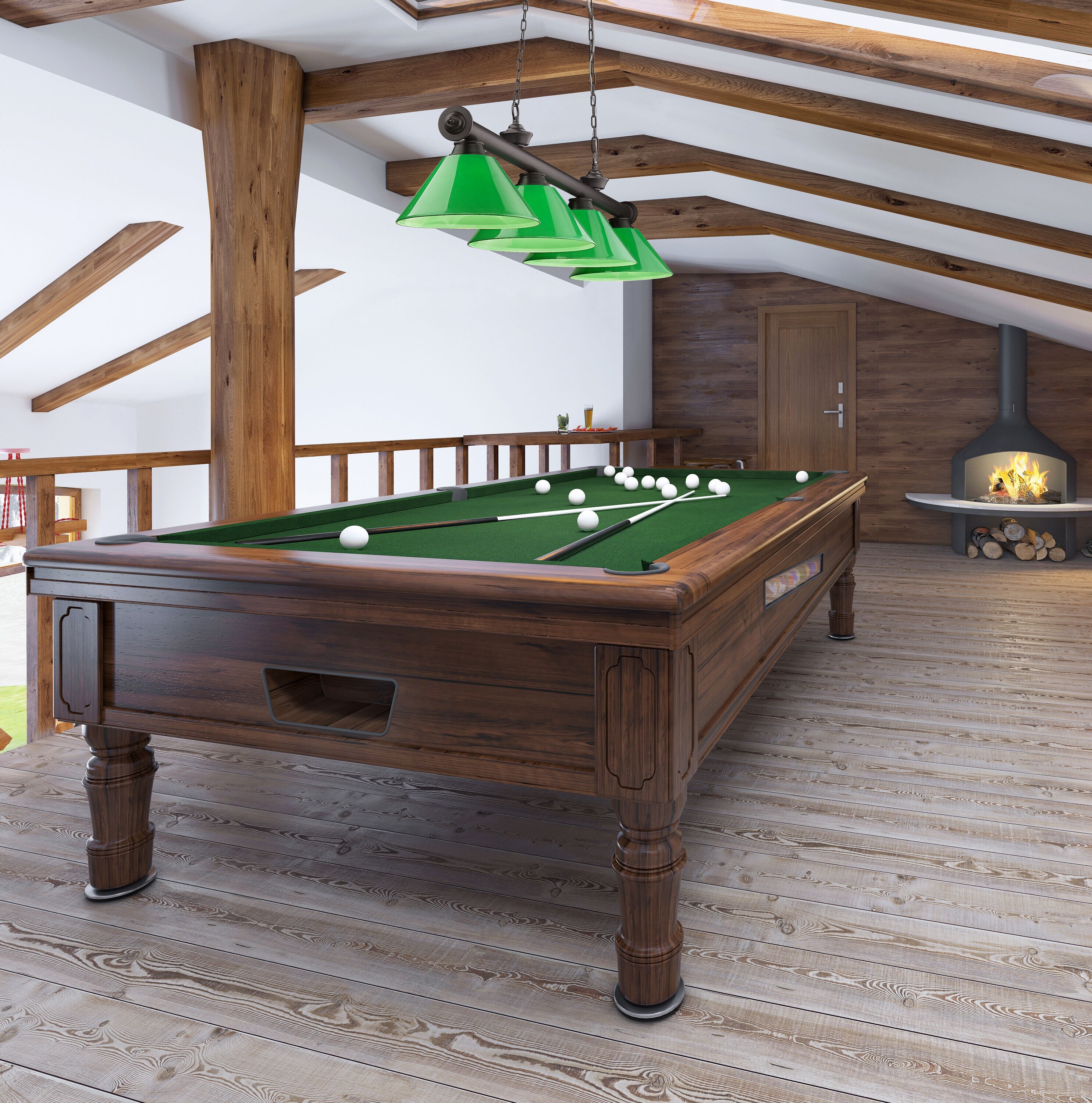 Z-Lite 2306-4BRZ-PGR Pool-Table-Lighting - View #7