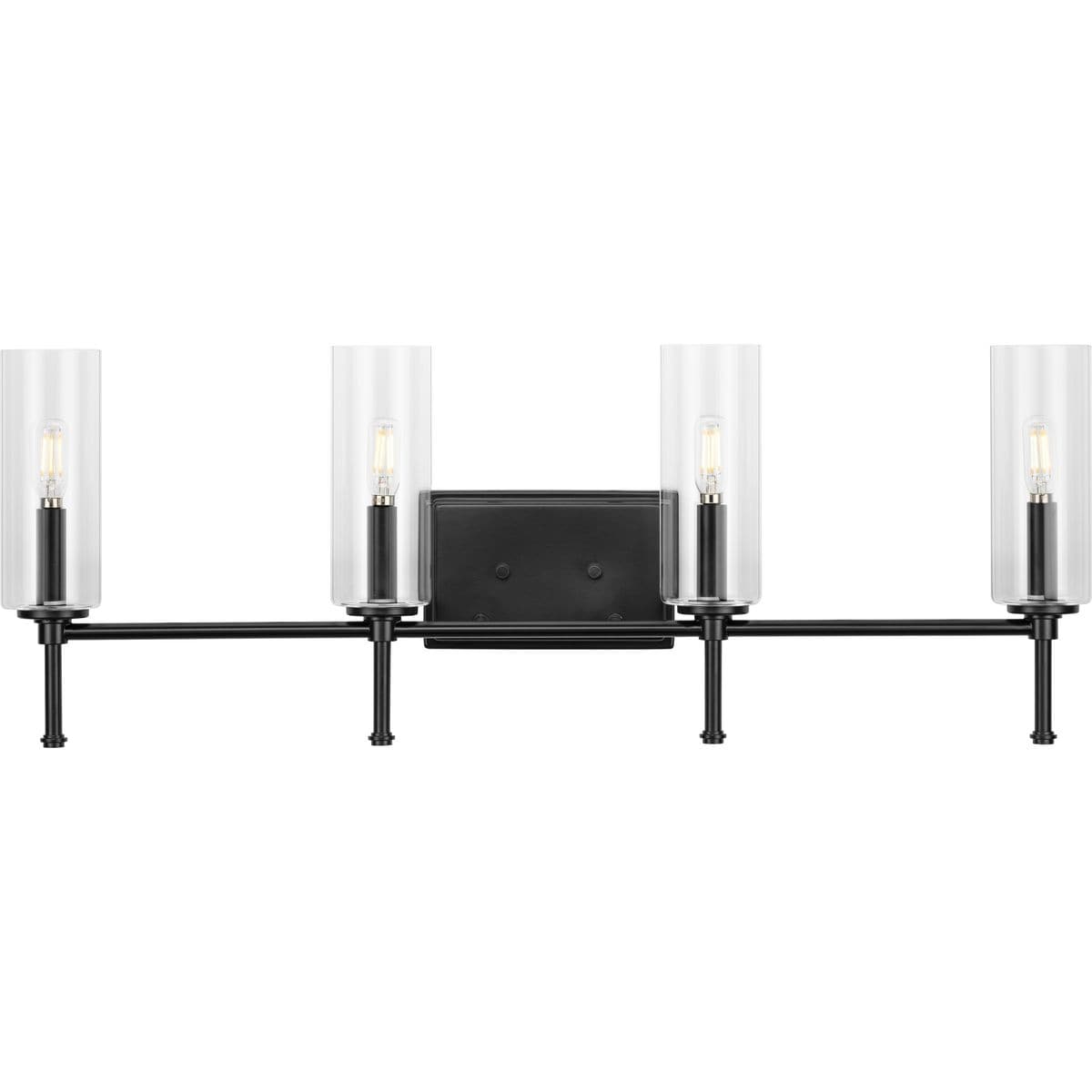 Progress Lighting P300359-31M Elara 31.65-in 4 -Light Matte Black Transitional Vanity light