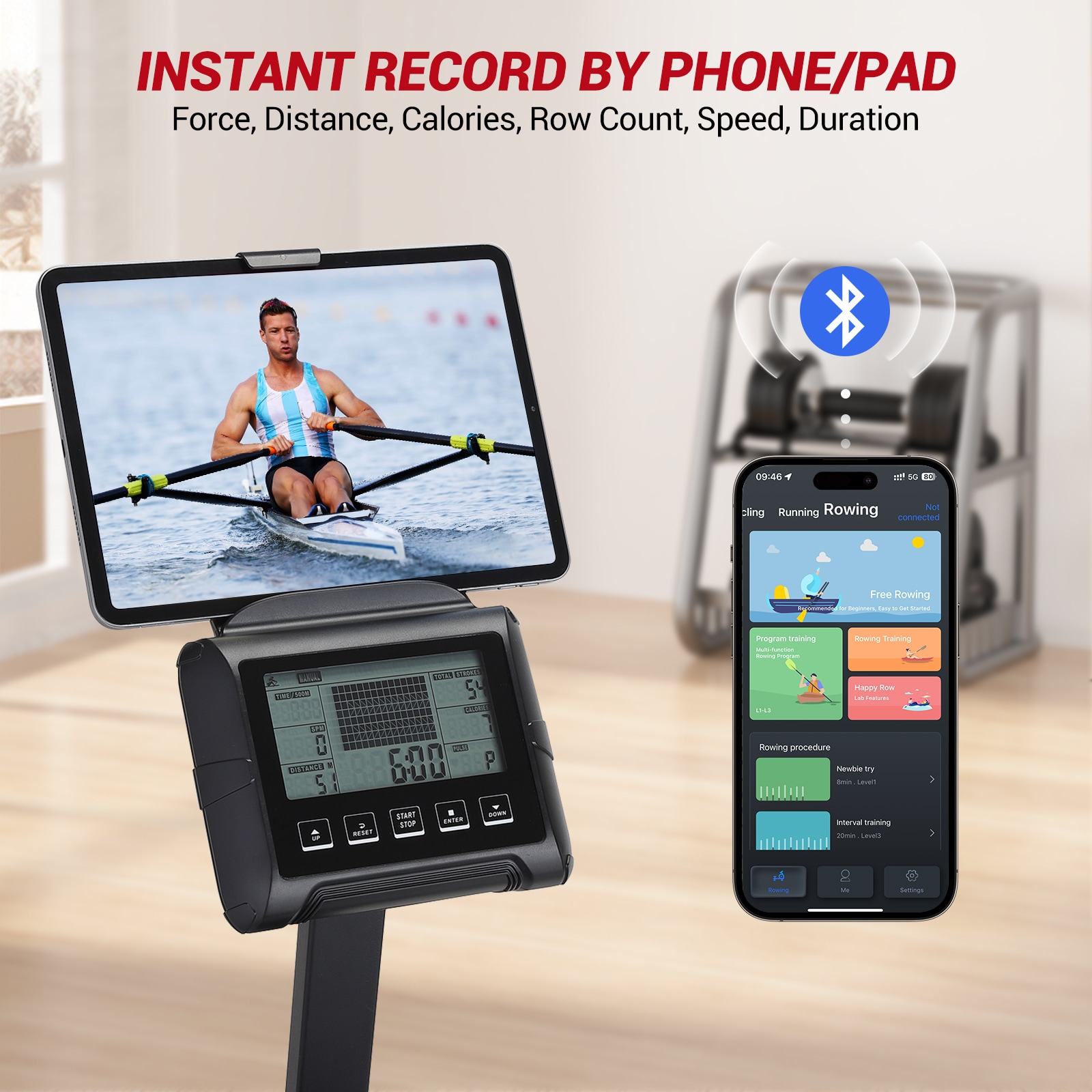 IdealHouse BZI-FOBS-8EK9GTRO4T Rowing-Machines - View #2