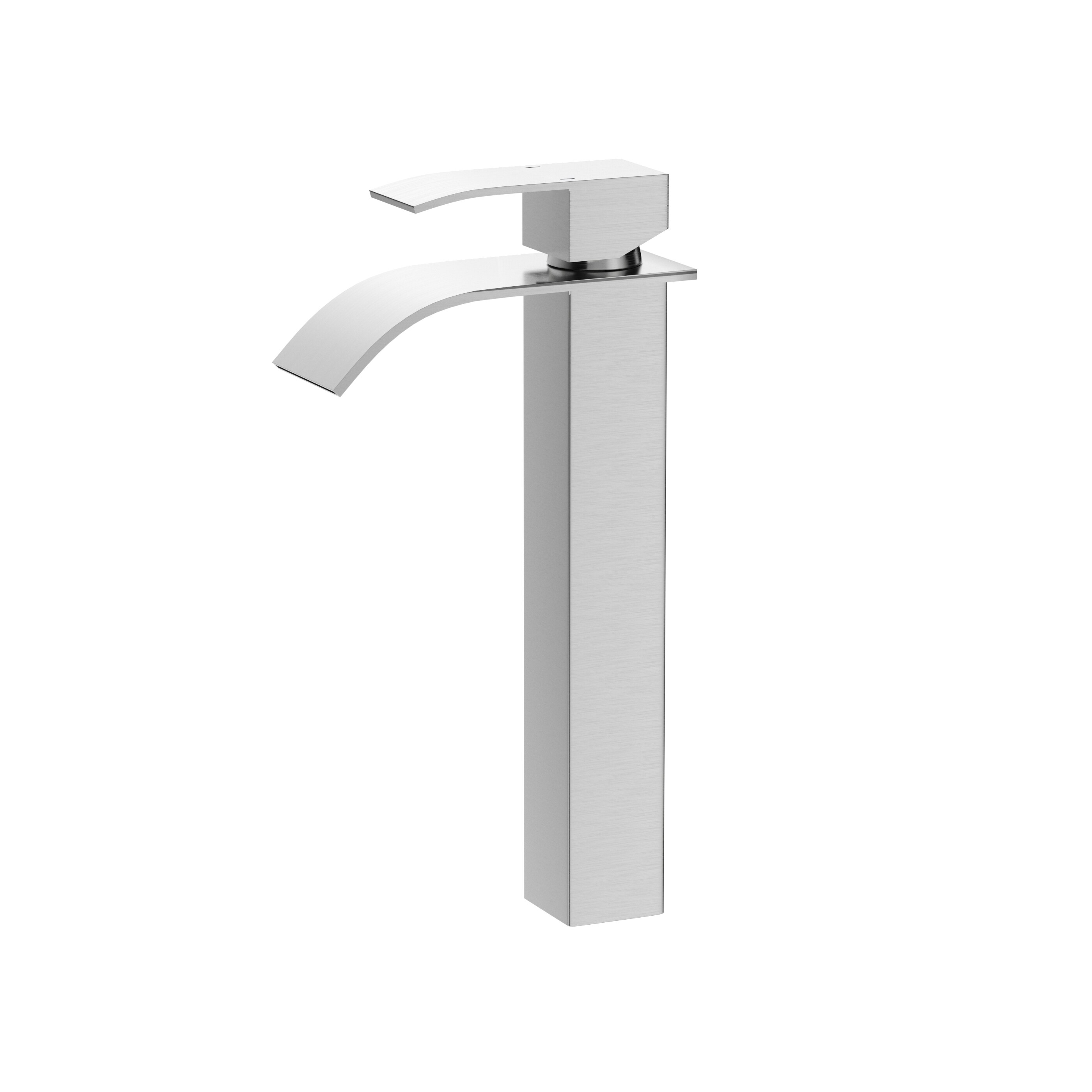 Lirago Bothwa Home CUPC Certified 6 Inch Lark Single Handle Bathroom Sink Faucet Brushed Nickel Finish