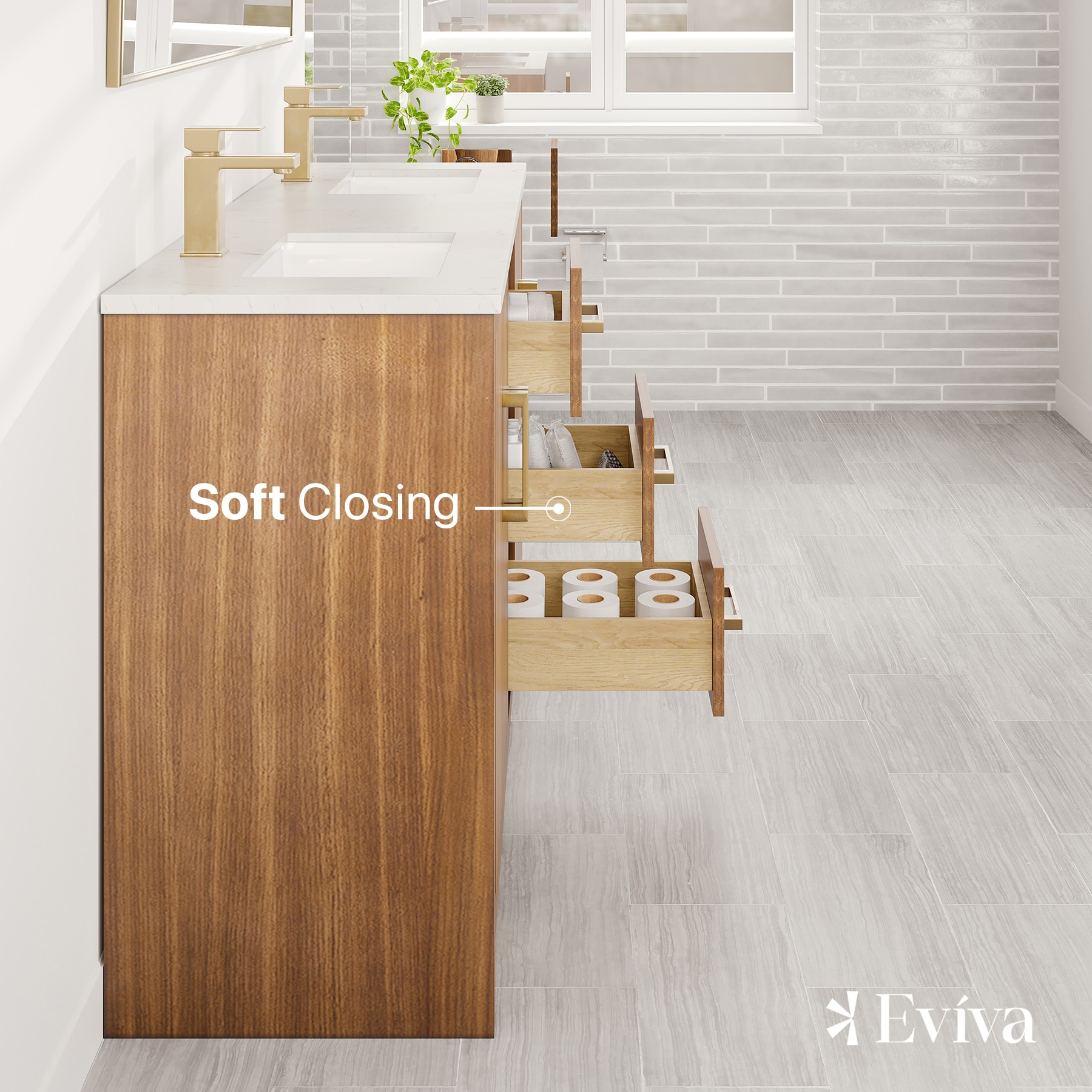 Eviva EVVN812-60X18WN Bath-Vanity-Combo - View #8